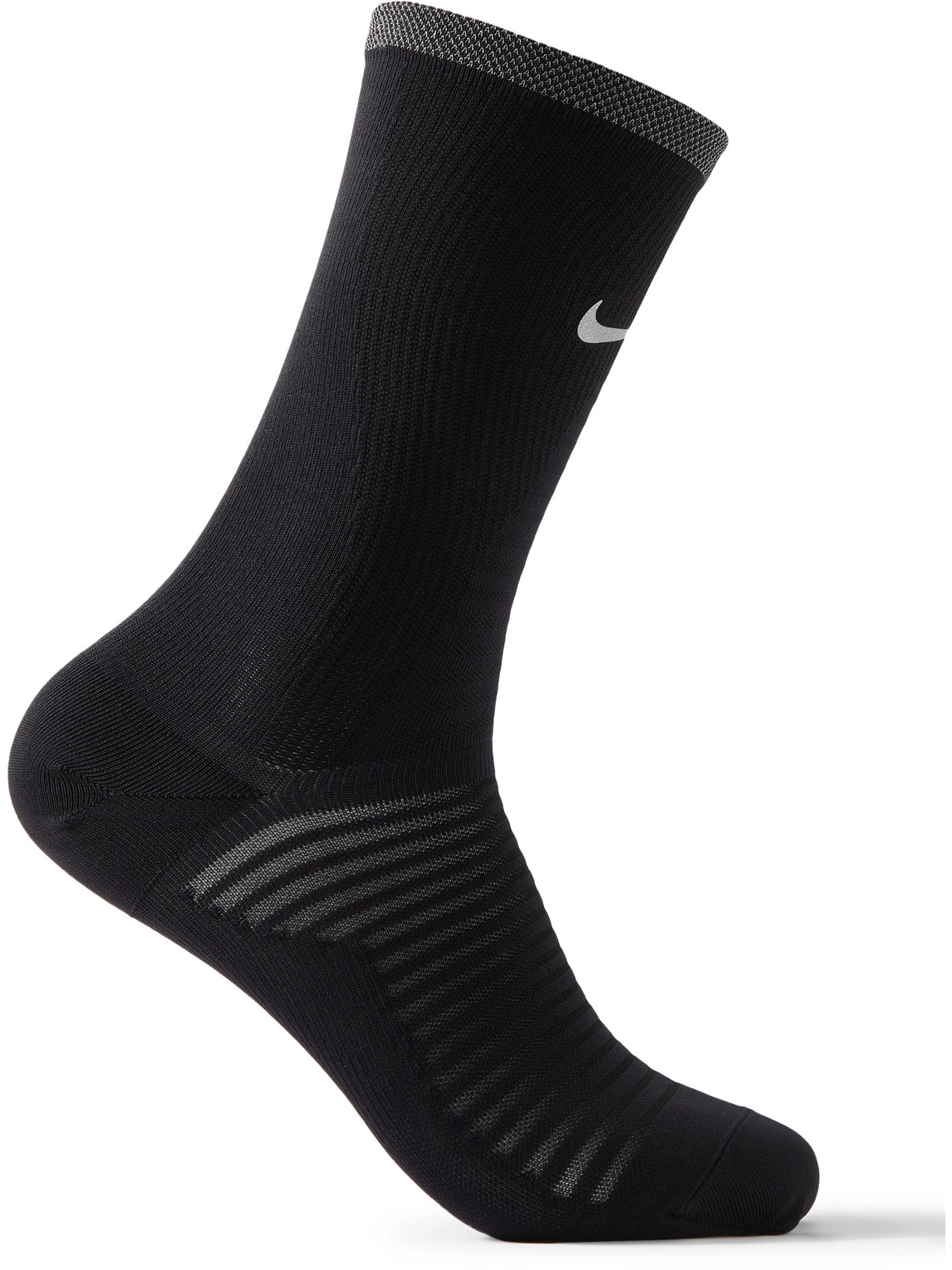 Nike Spark Lightweight Stretch-knit Socks In Black