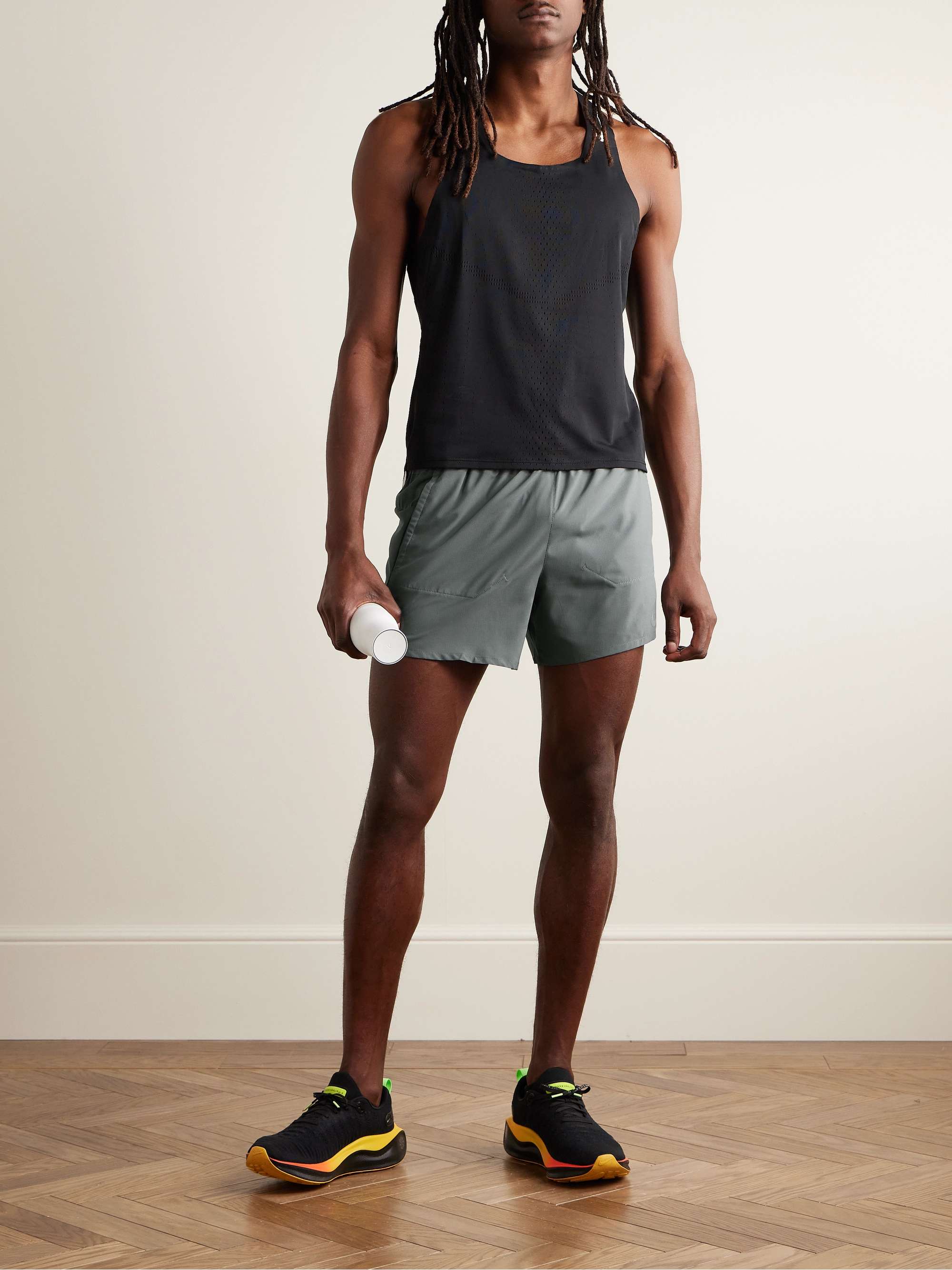 NIKE RUNNING AeroSwift Slim-Fit Perforated Dri-FIT ADV Tank
