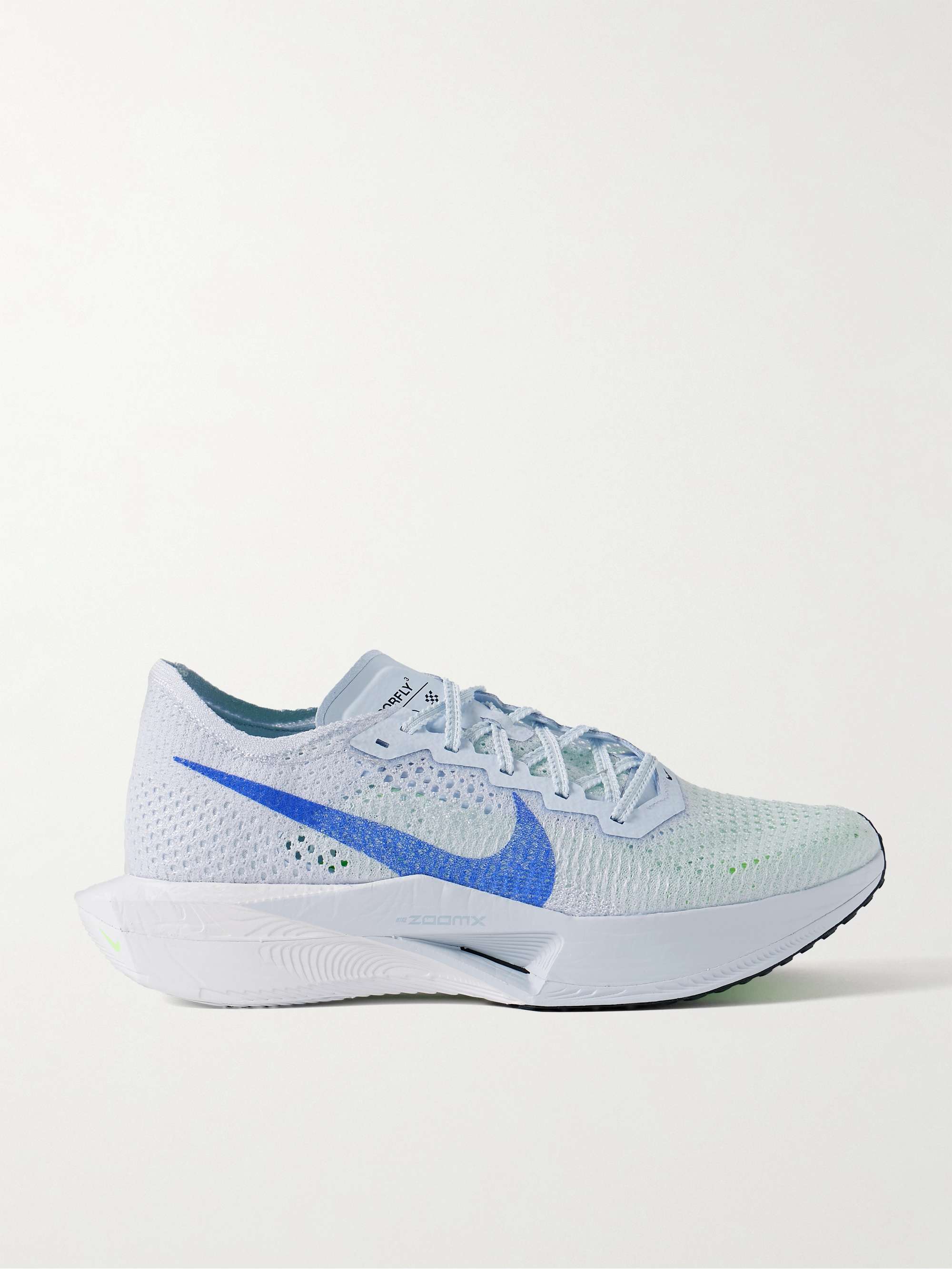 NIKE RUNNING ZoomX Vaporfly 3 Flyknit Running Sneakers for Men | MR PORTER