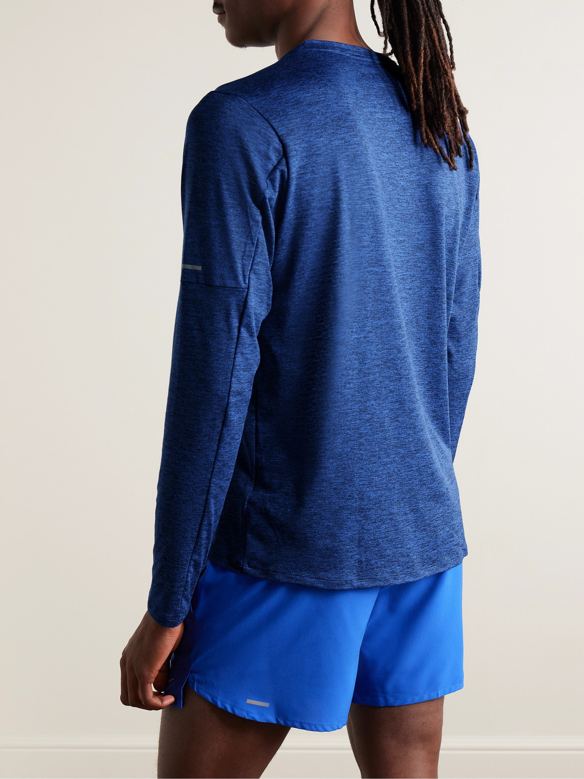 Shop Nike Element Logo-print Dri-fit T-shirt In Blue