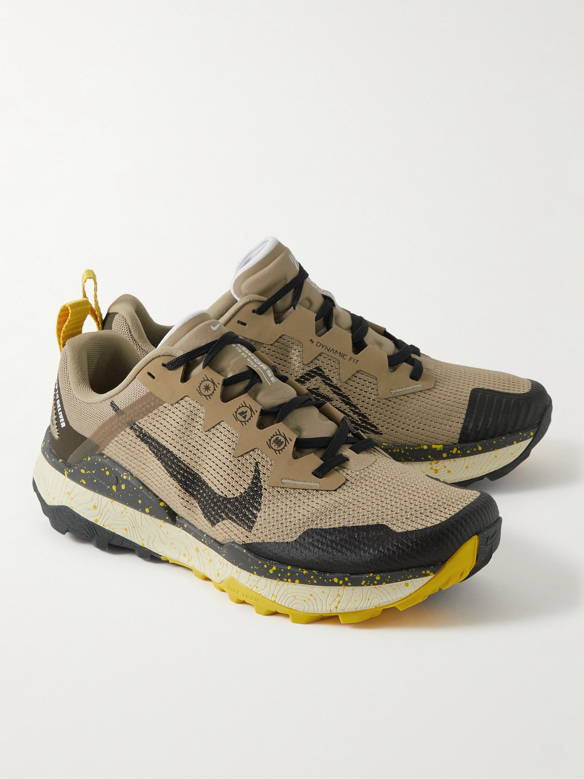 Shop Nike Wildhorse 8 Rubber-trimmed Mesh Running Sneakers In Neutrals