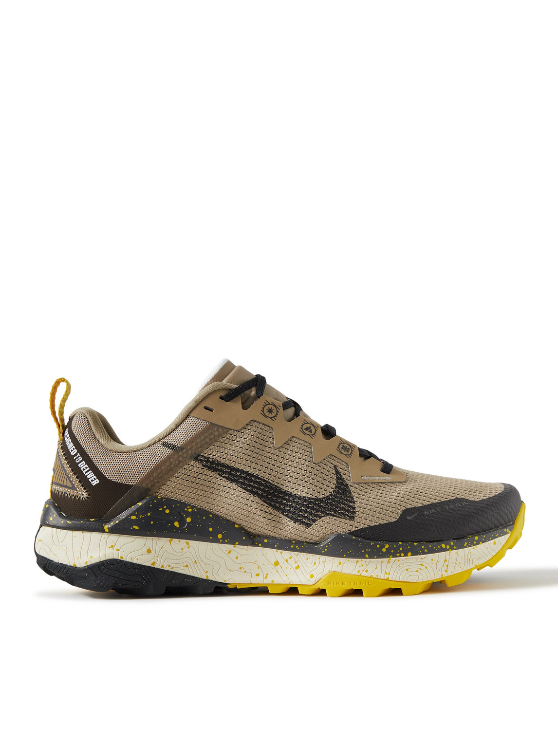 Shop Nike Wildhorse 8 Rubber-trimmed Mesh Running Sneakers In Neutrals