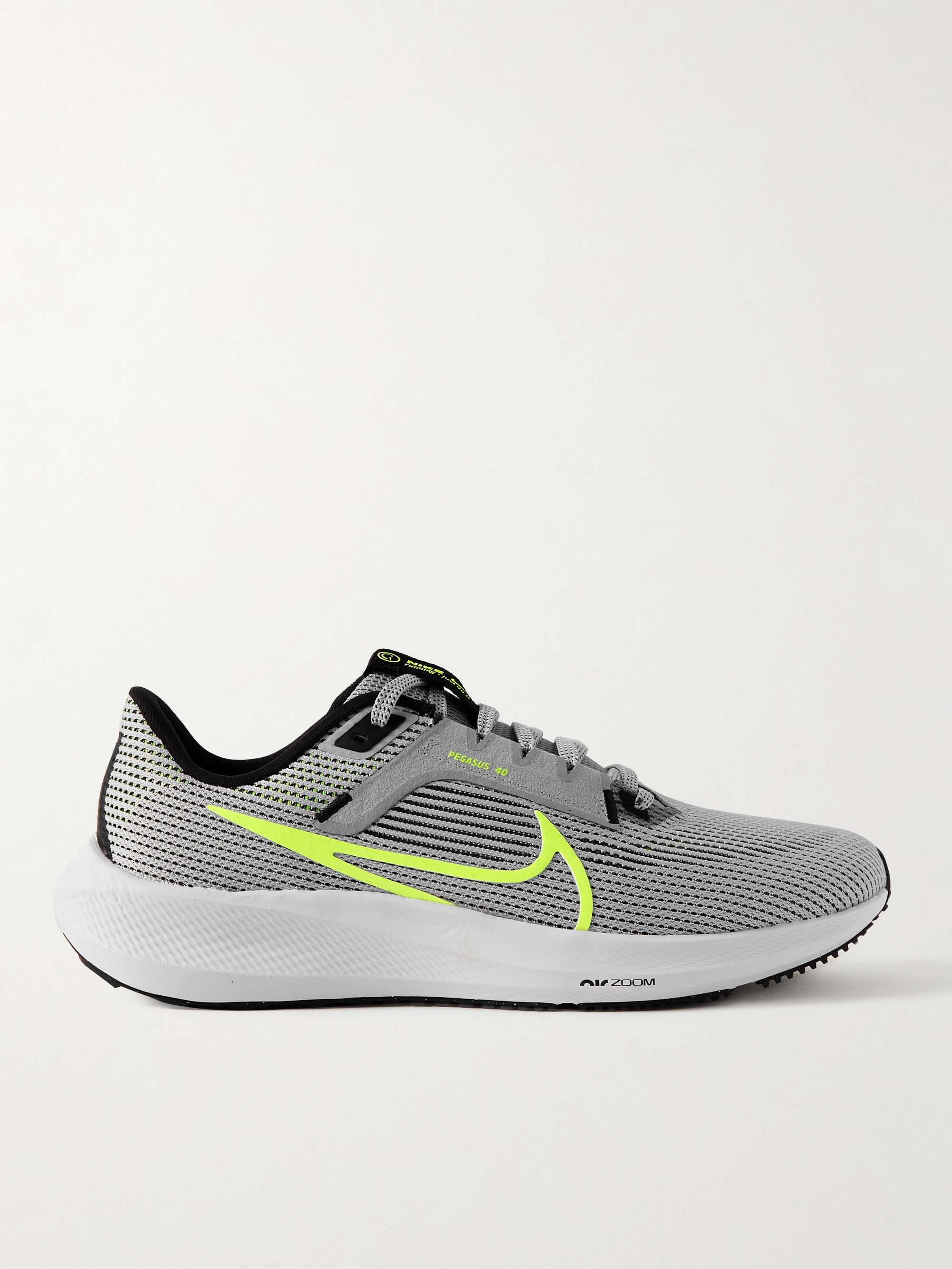 NIKE RUNNING Air Zoom Pegasus 40 Rubber-Trimmed Mesh Running Sneakers ...