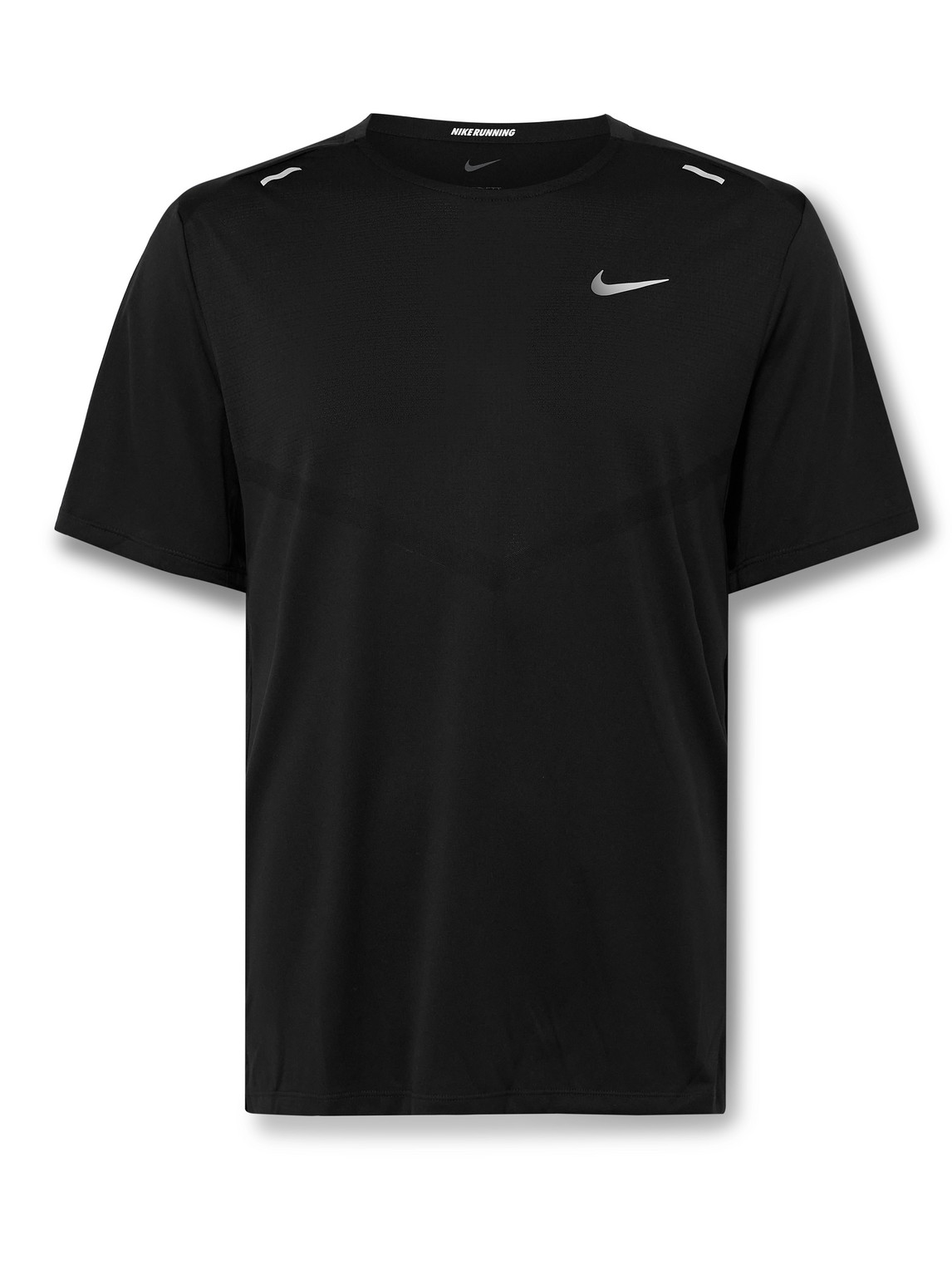 Shop Nike Rise 365 Slim-fit Dri-fit Adv Techknit T-shirt In Black