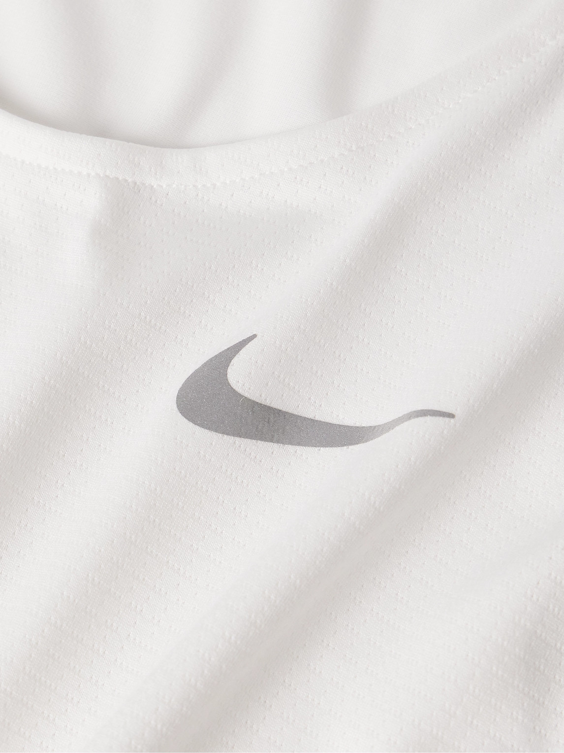 Shop Nike Rise 365 Perforated Dri-fit Tank Top In White