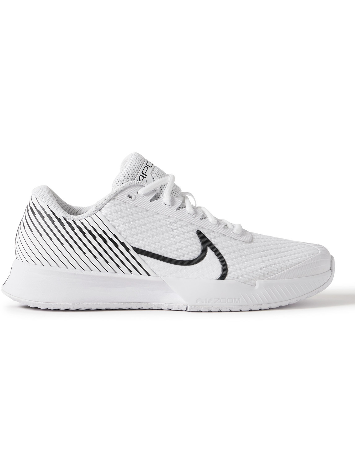 Nike Court Air Zoom Vapor Pro 2 Rubber-trimmed Mesh Tennis Sneakers In White