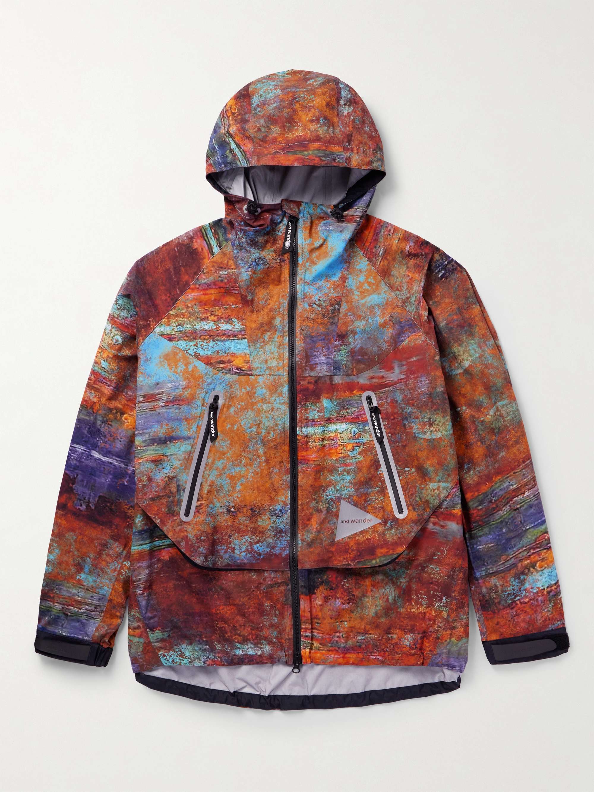 AND WANDER Printed Pertex® Hooded Jacket for Men