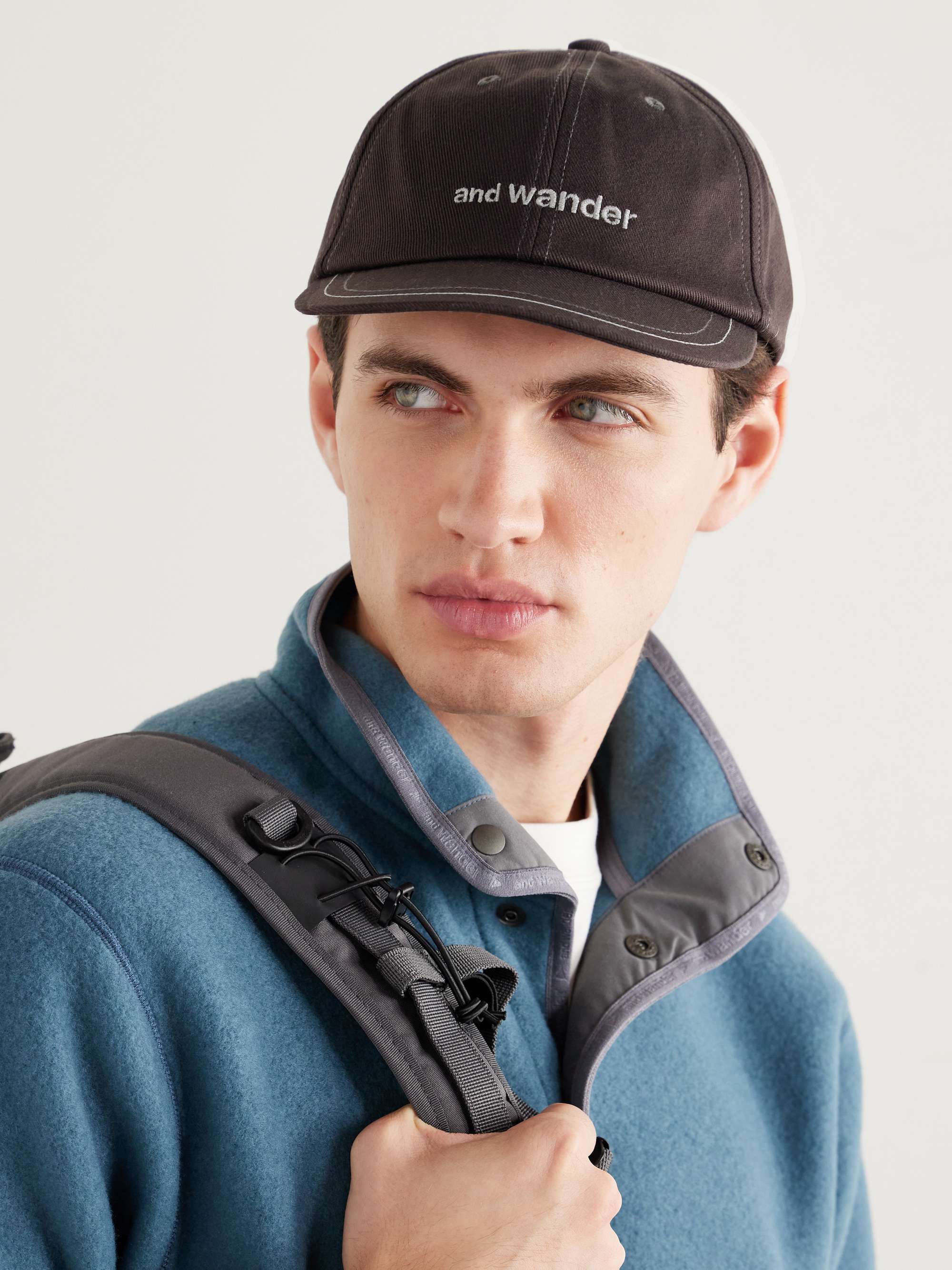 AND WANDER LogoEmbroidered CottonTwill Baseball Cap for Men MR PORTER