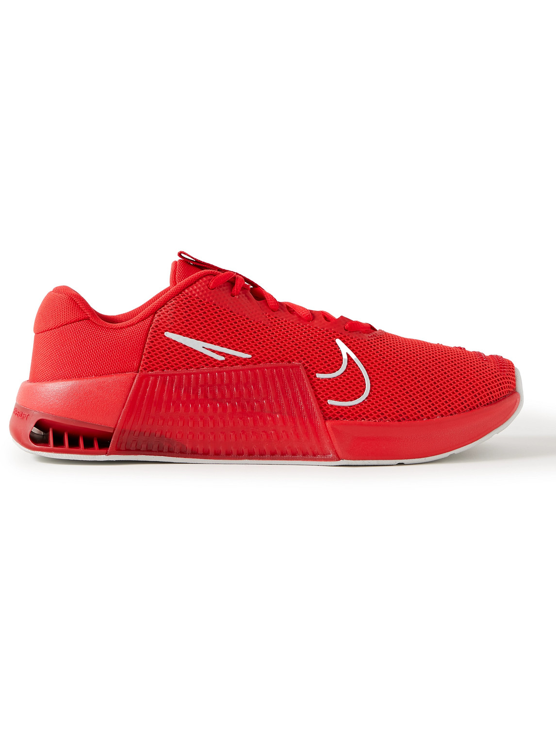 Shop Nike Metcon 9 Rubber-trimmed Mesh Sneakers In Red