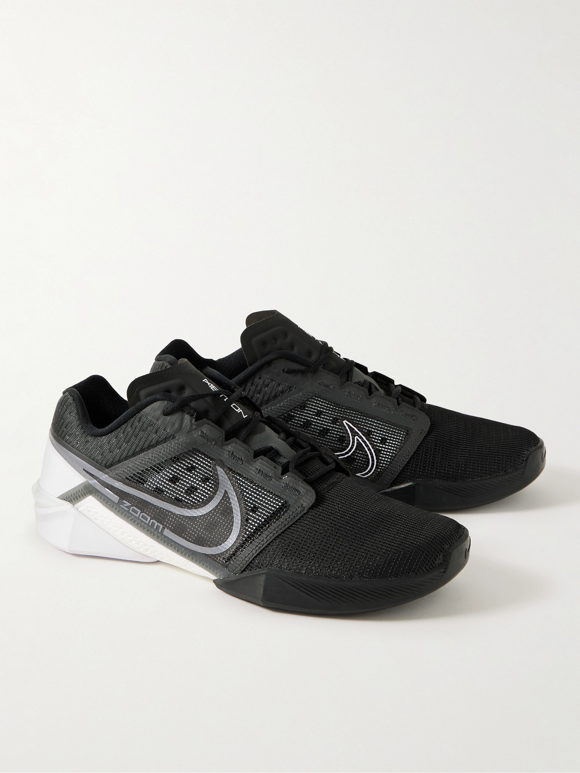 Shop Nike Zoom Metcon Turbo 2 Rubber-trimmed Mesh And Ripstop Sneakers In Black