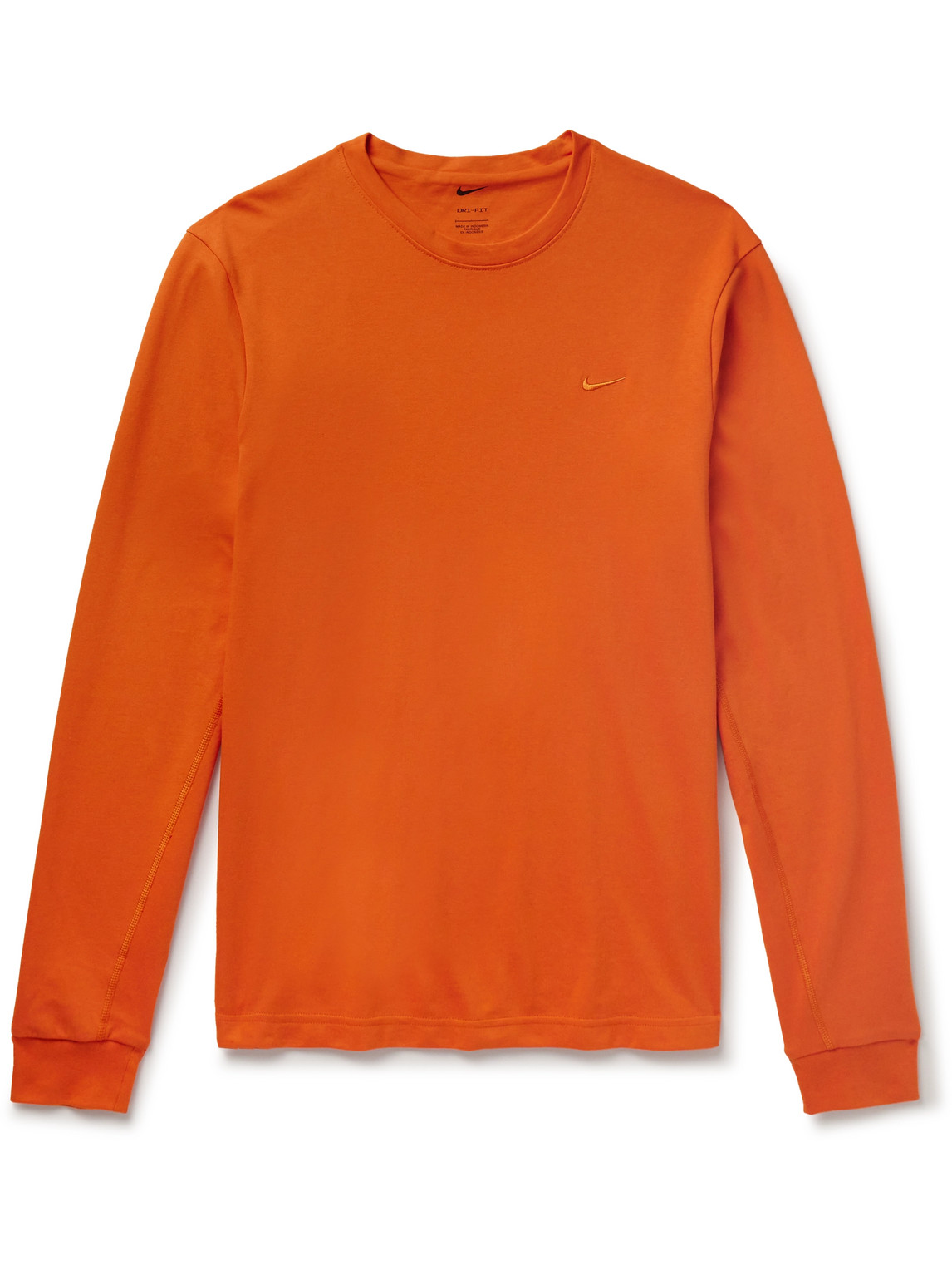 Nike Men's Primary Dri-fit Long-sleeve Versatile Top In Orange