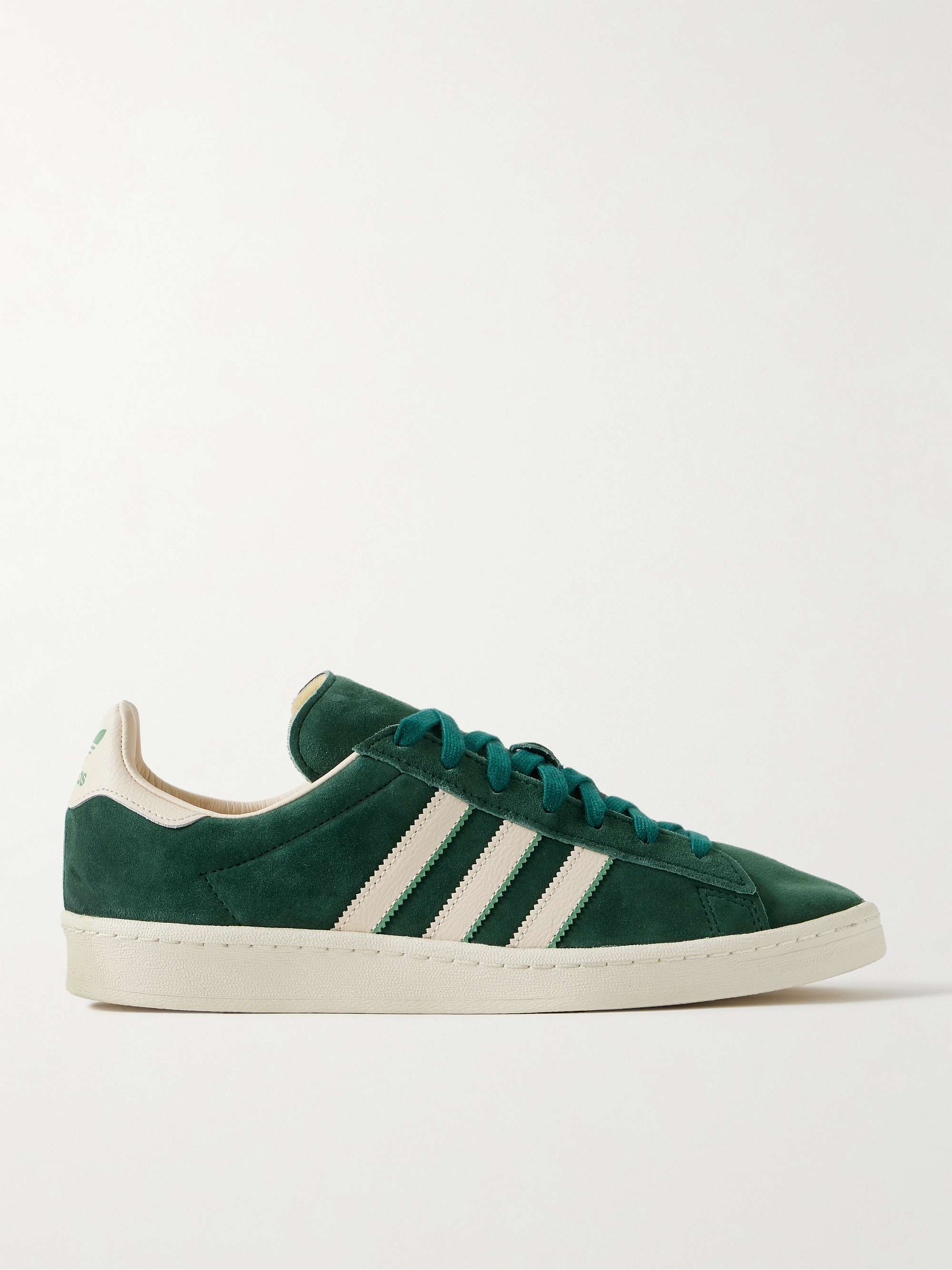 ADIDAS ORIGINALS Campus 80s Leather-Trimmed Suede Sneakers for Men | MR ...