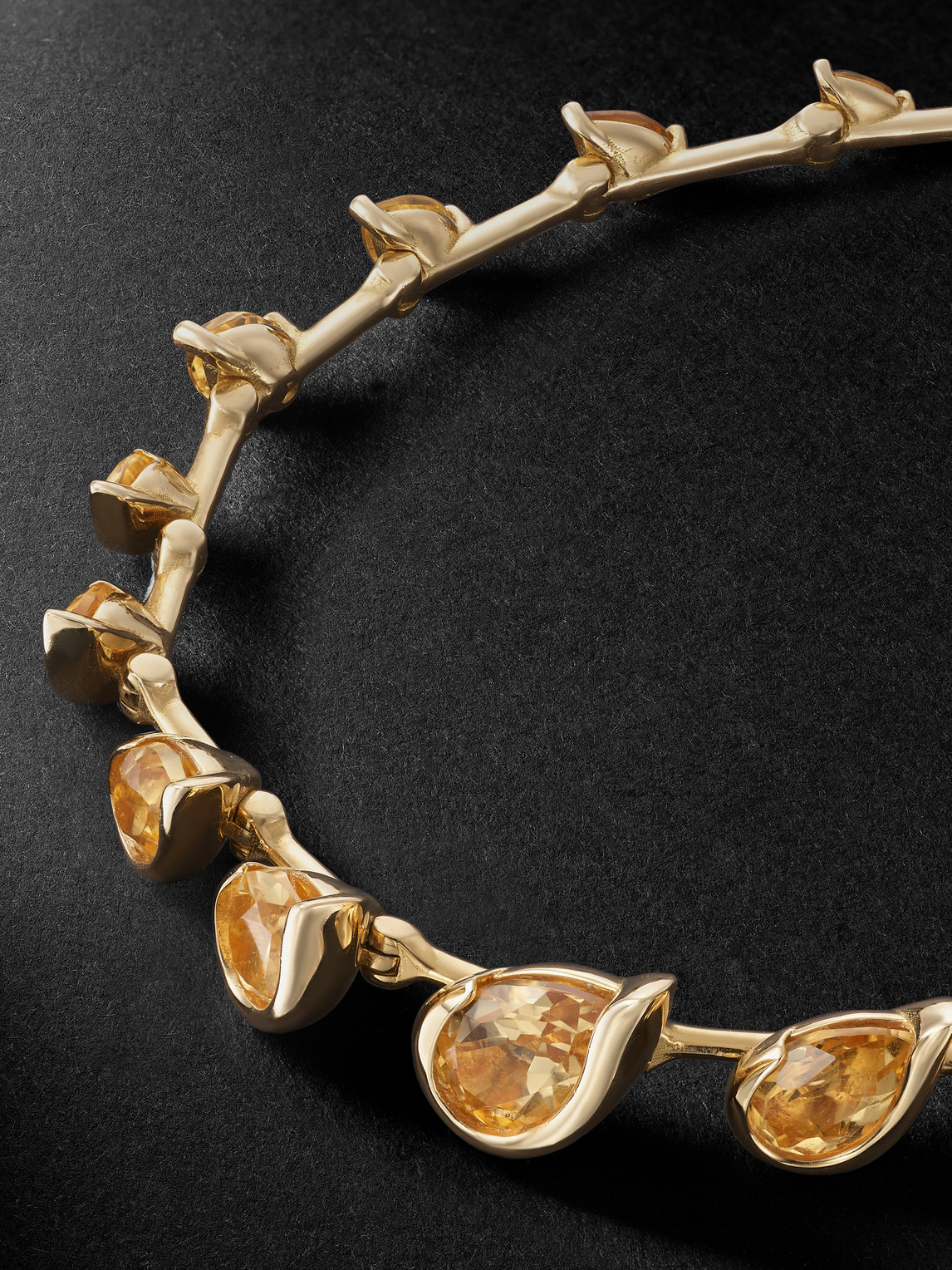 Shop Fernando Jorge Flicker 18-karat Gold Citrine Bracelet