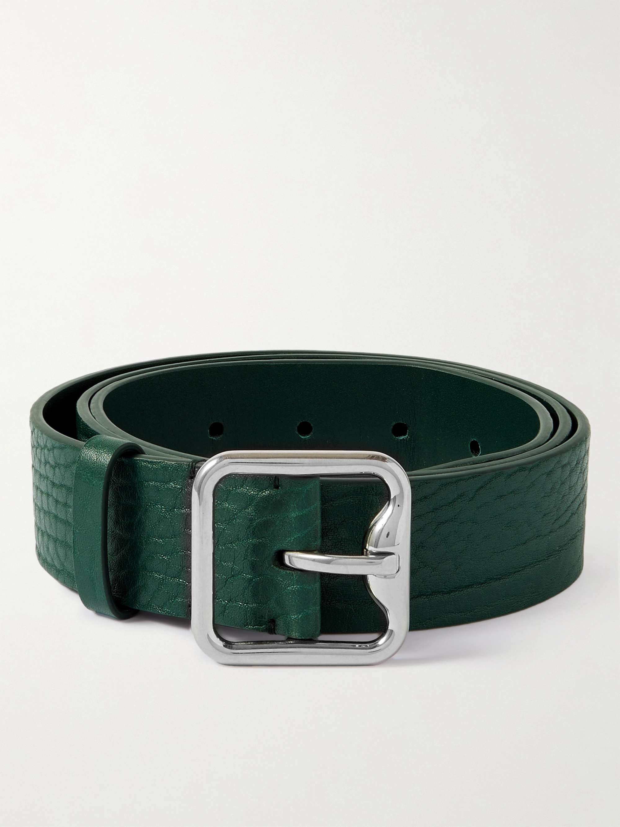 BURBERRY 3.5cm Full-Grain Leather Belt for Men | MR PORTER