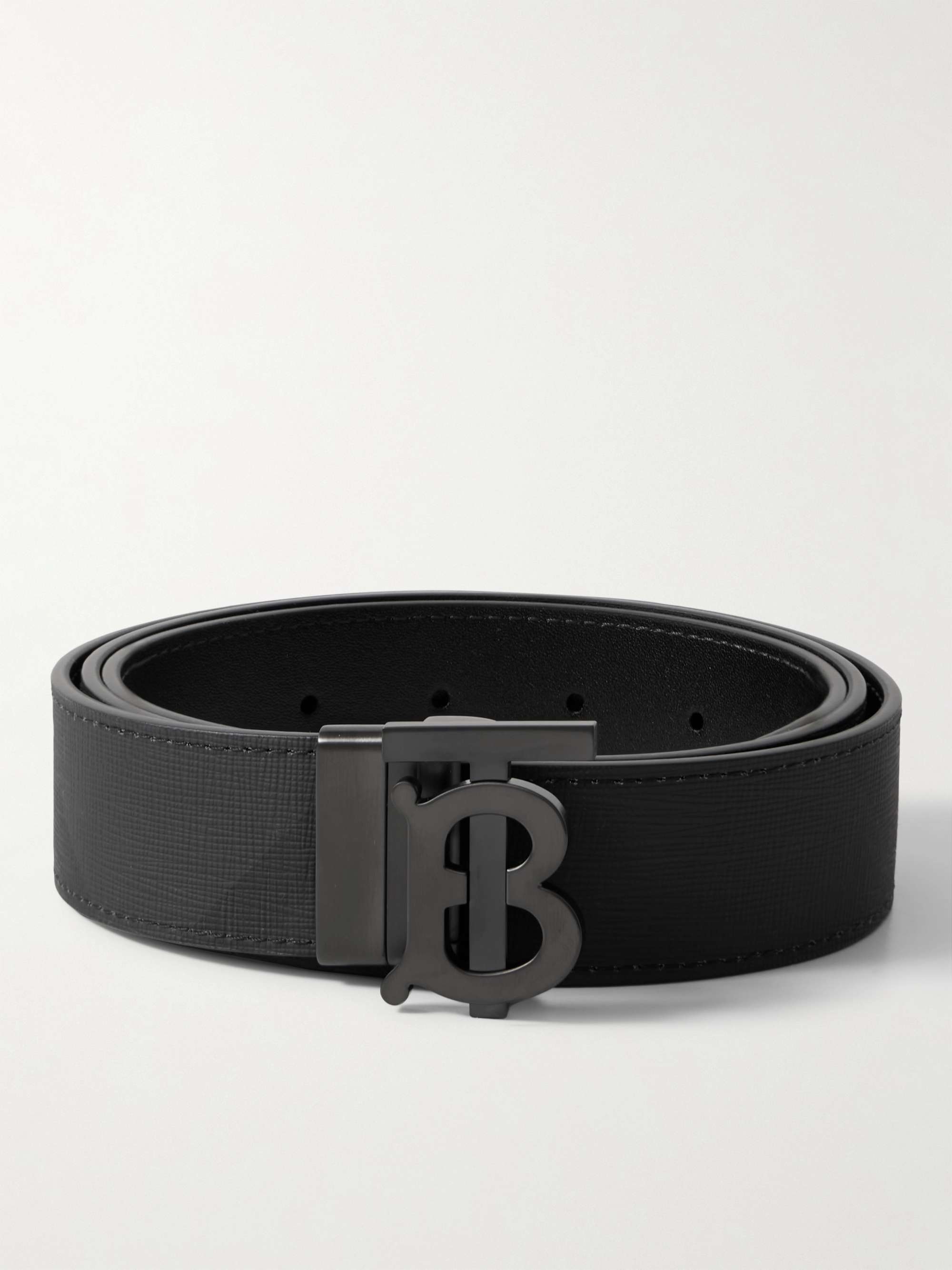 Burberry TB Reversible Leather Belt