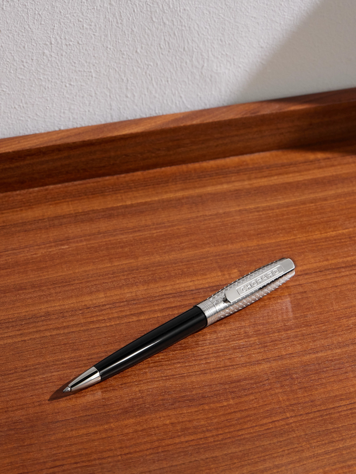 Brescia Resin and Silver-Tone Ballpoint Pen