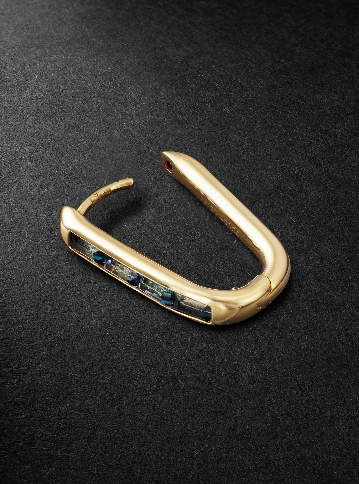 Foundrae Gold Topaz Single Earring In Gold