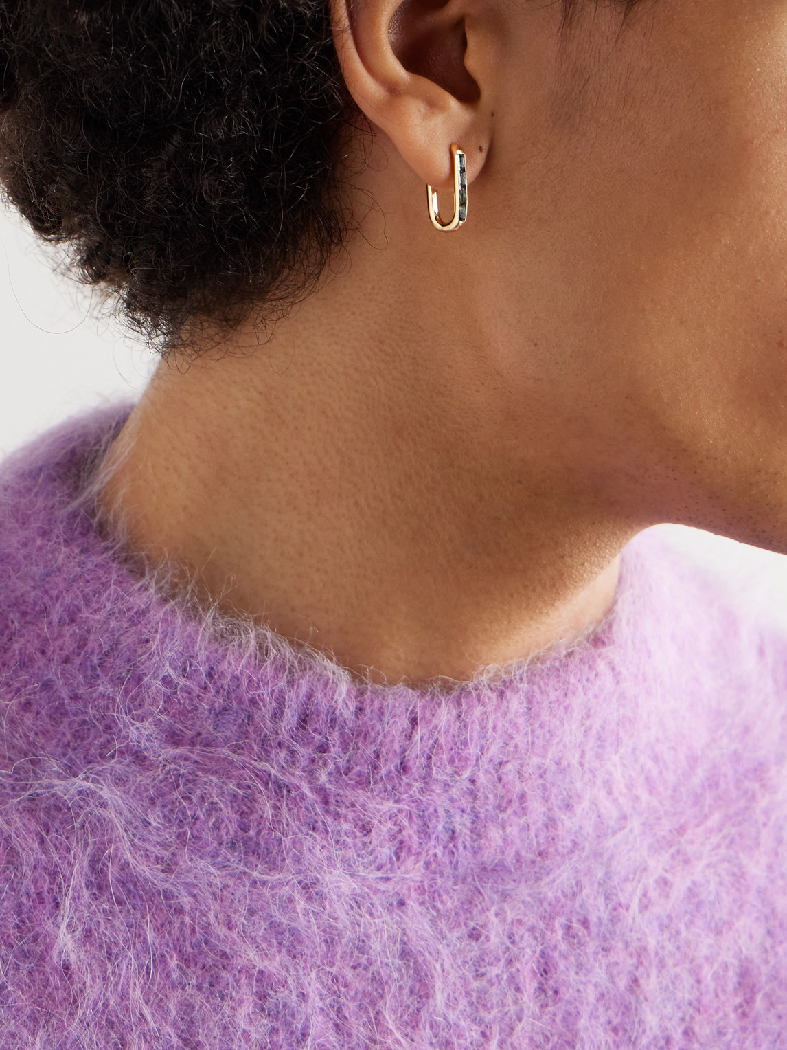 Foundrae Gold Topaz Single Earring In Gold