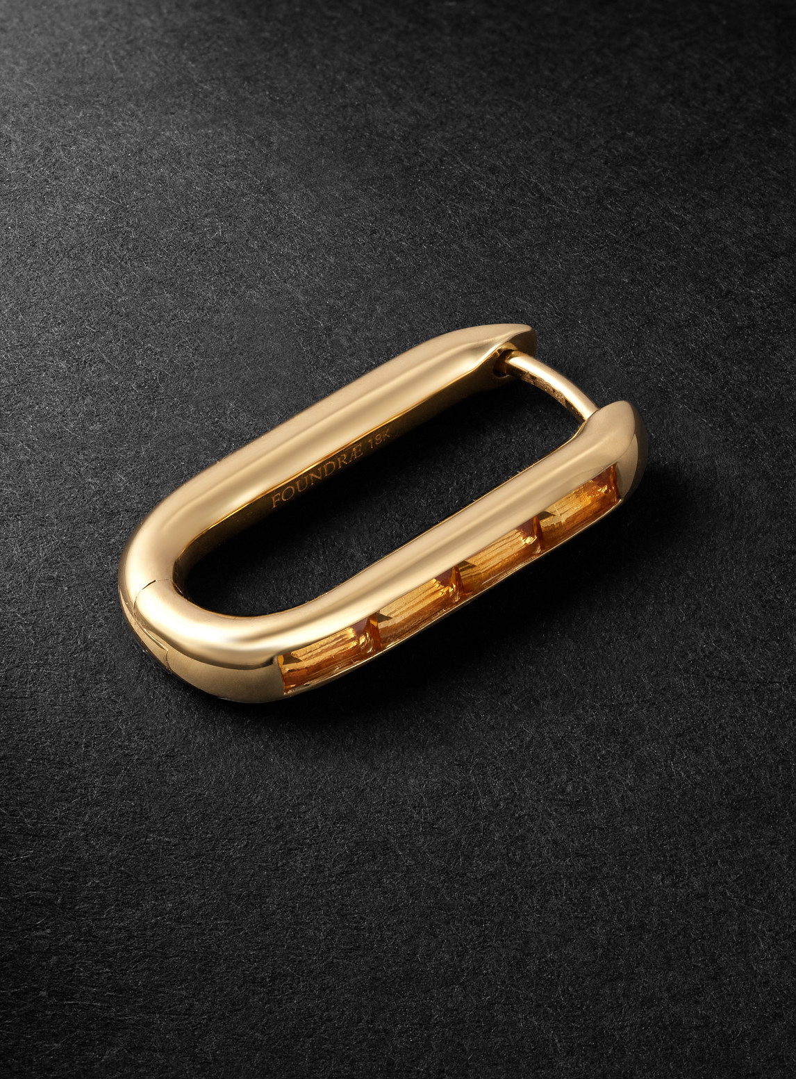 Foundrae Gold Citrine Single Earring