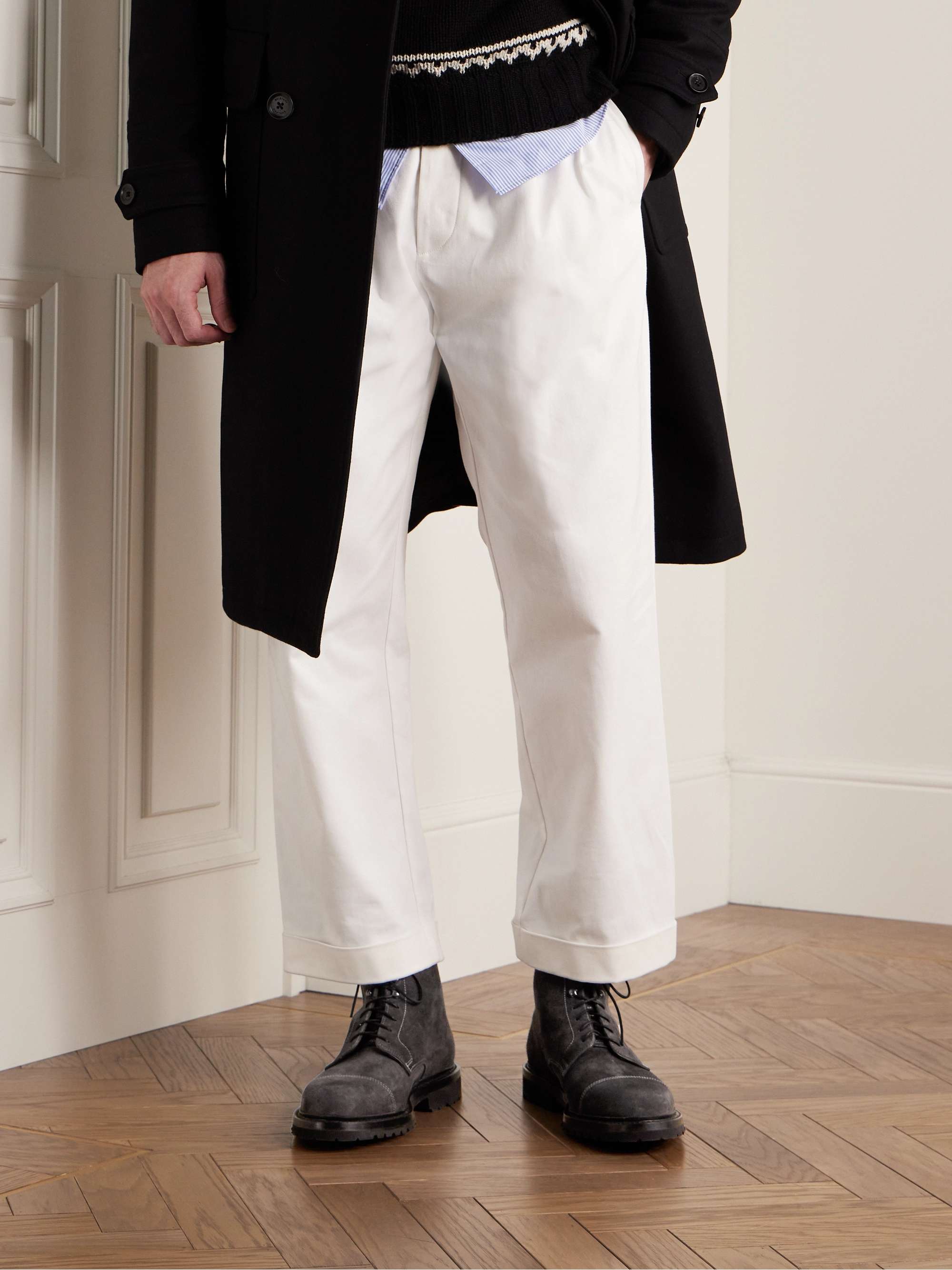 GEORGE CLEVERLEY Taron 2 Waxed-Suede Boots for Men | MR PORTER