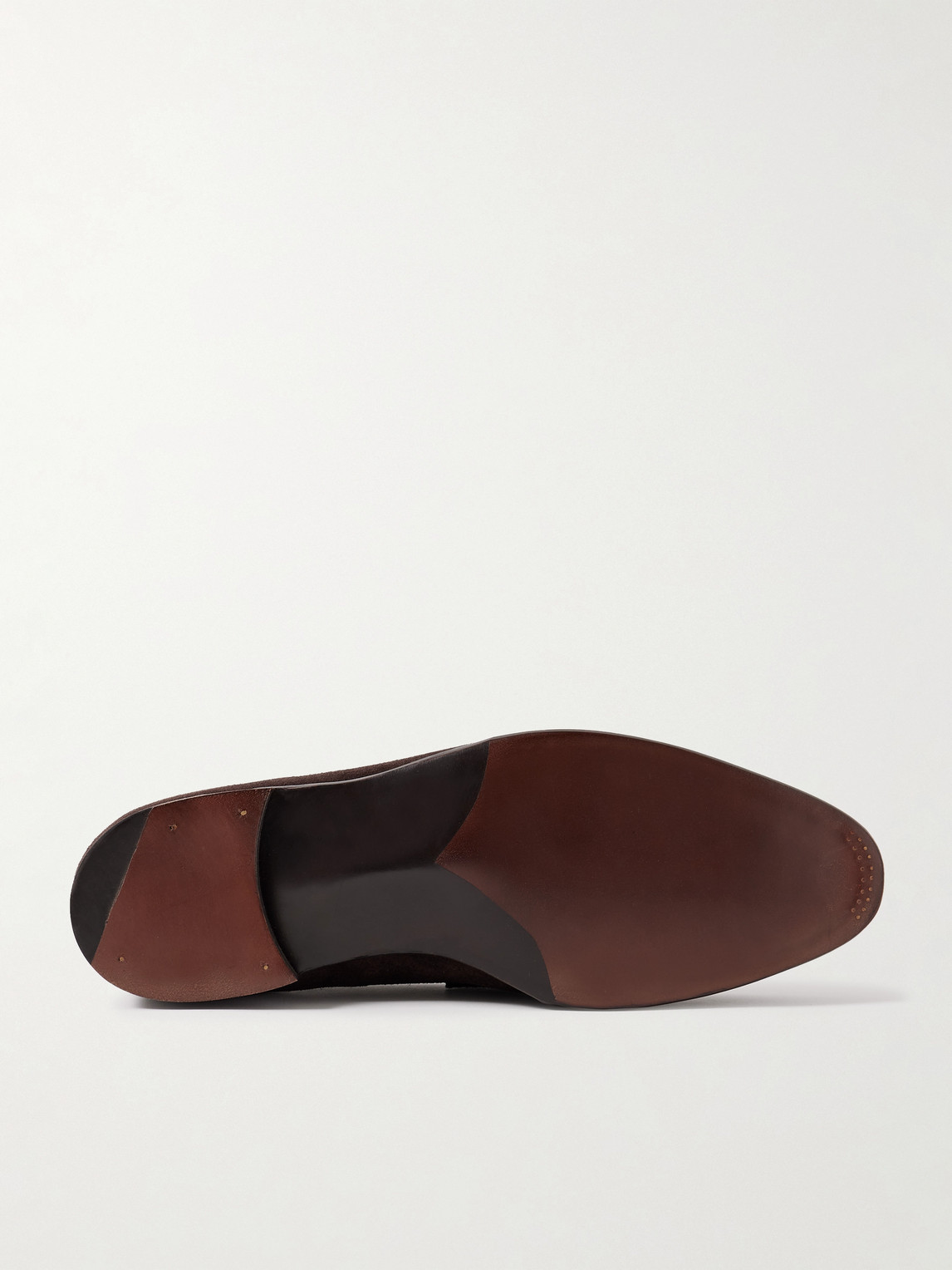 Shop George Cleverley Bradley Ii Suede Penny Loafers In Brown