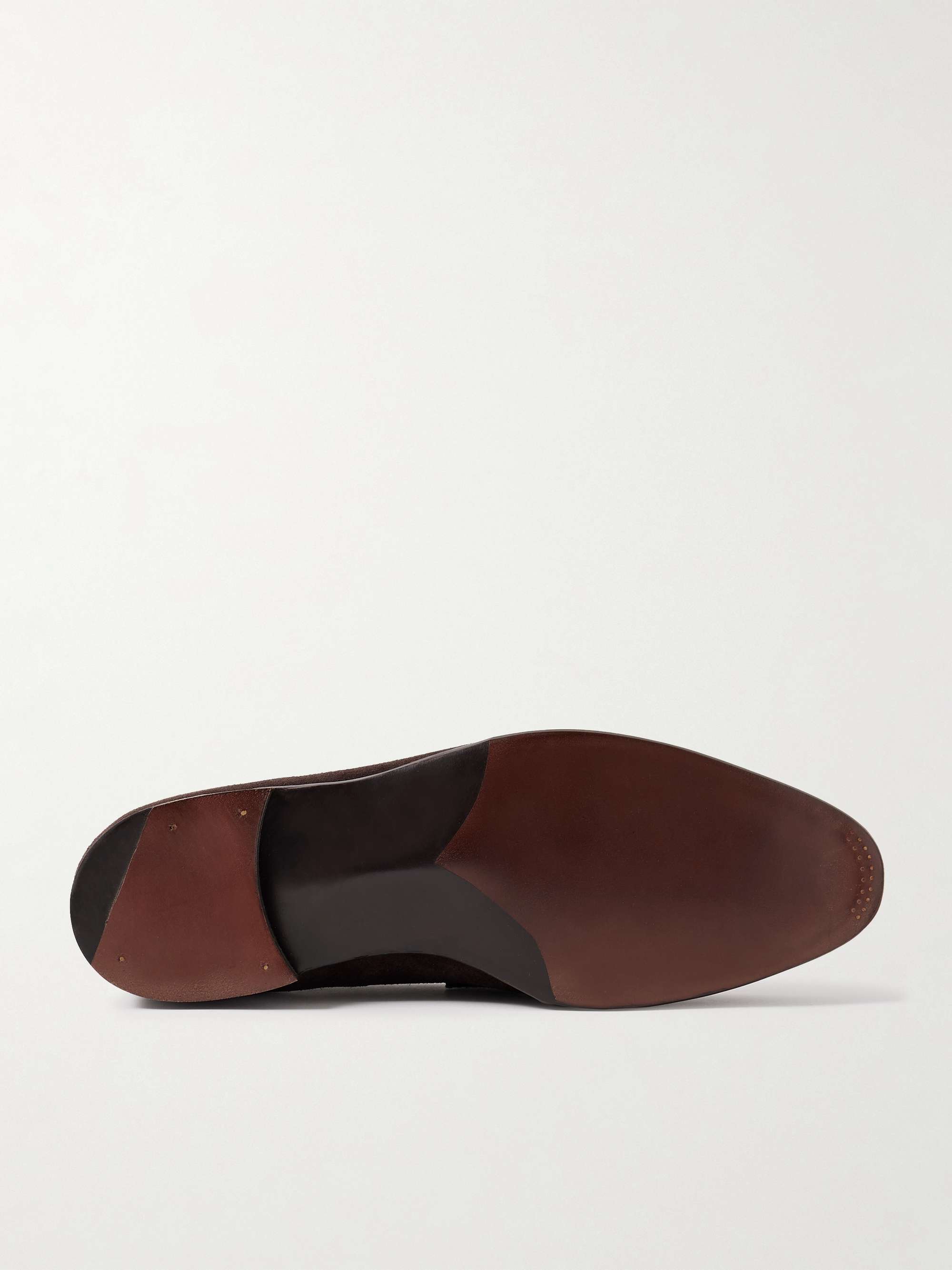 GEORGE CLEVERLEY Bradley Suede Penny Loafers