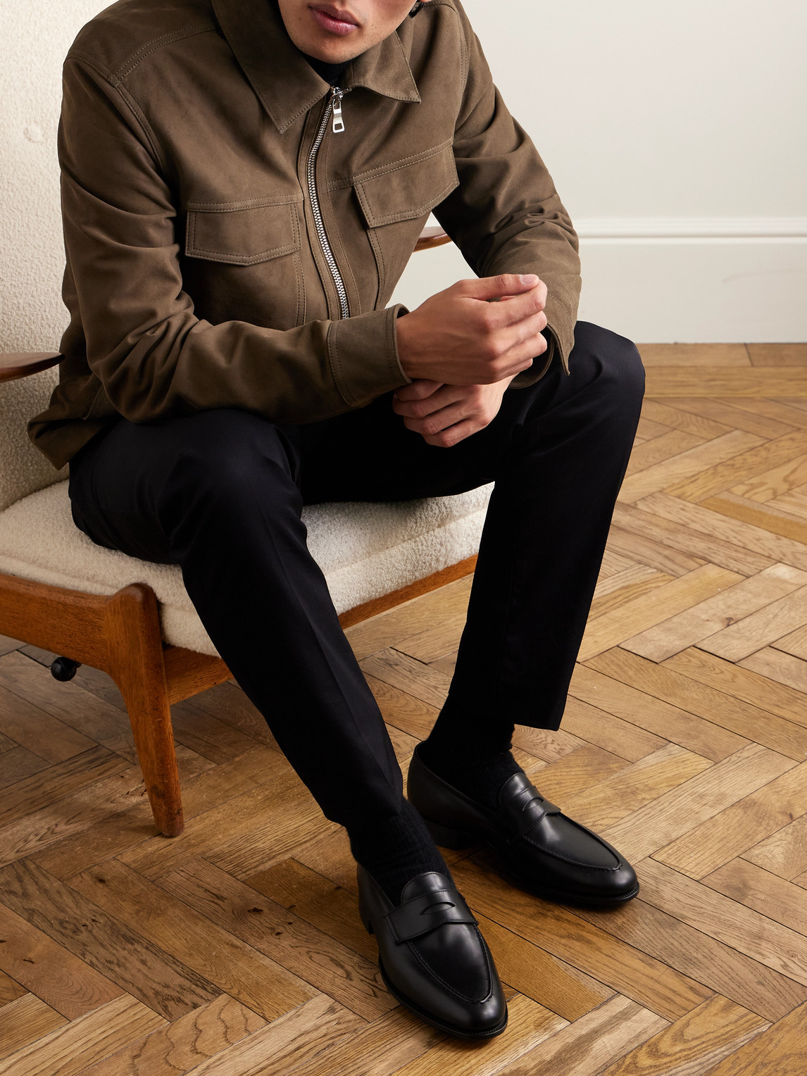 Bradley II Leather Penny Loafers — 2