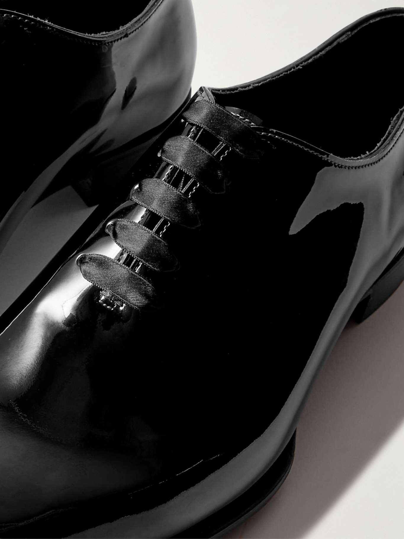 GEORGE CLEVERLEY Merlin Whole Cut Patent Leather Oxford Shoes For Men george-cleverley-merlin-whole-cut-patent-leather-oxford-shoes-for-men