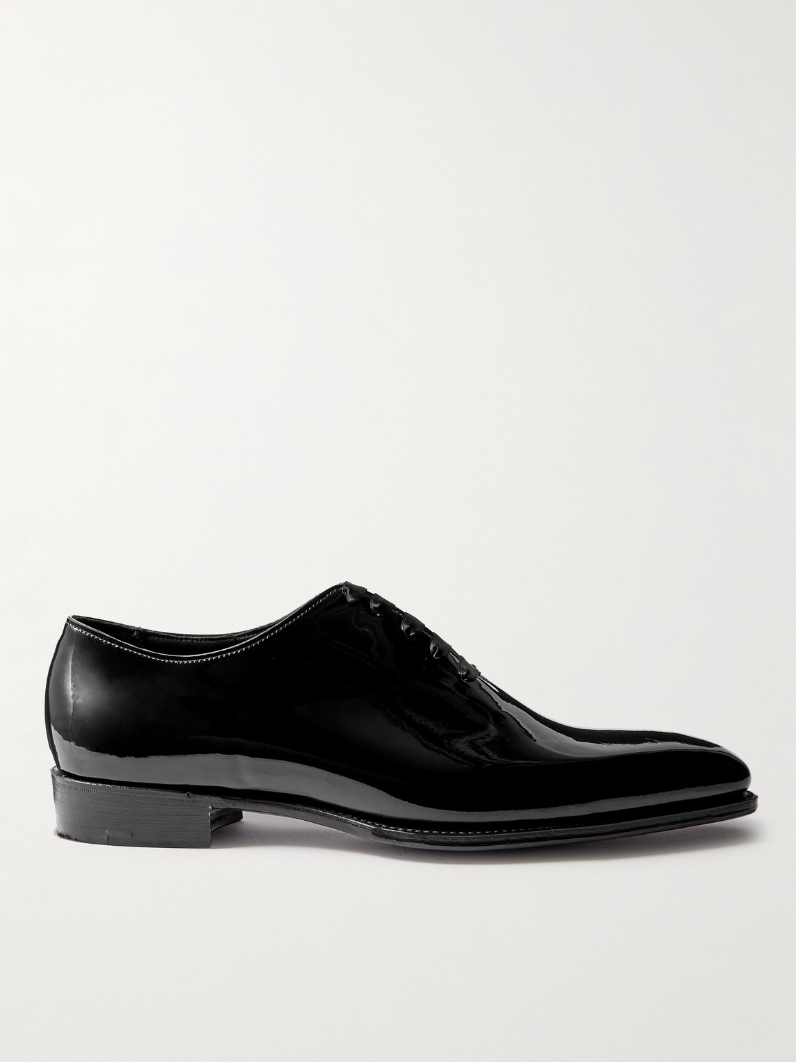 George Cleverley Merlin Whole-Cut Patent-Leather Oxford Shoes - Men
