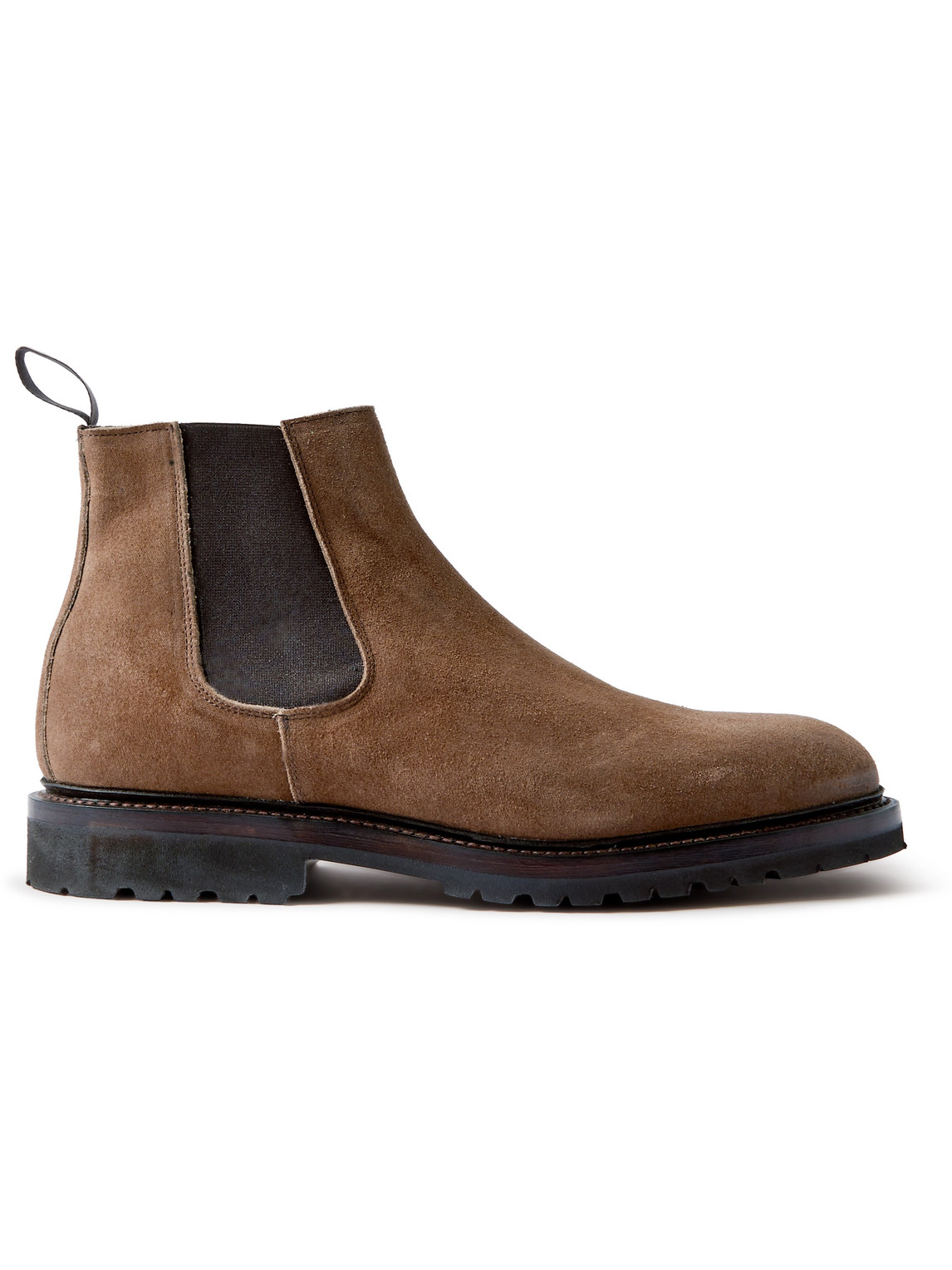 George Cleverley Jason 2 Suede Chelsea Boots In Brown