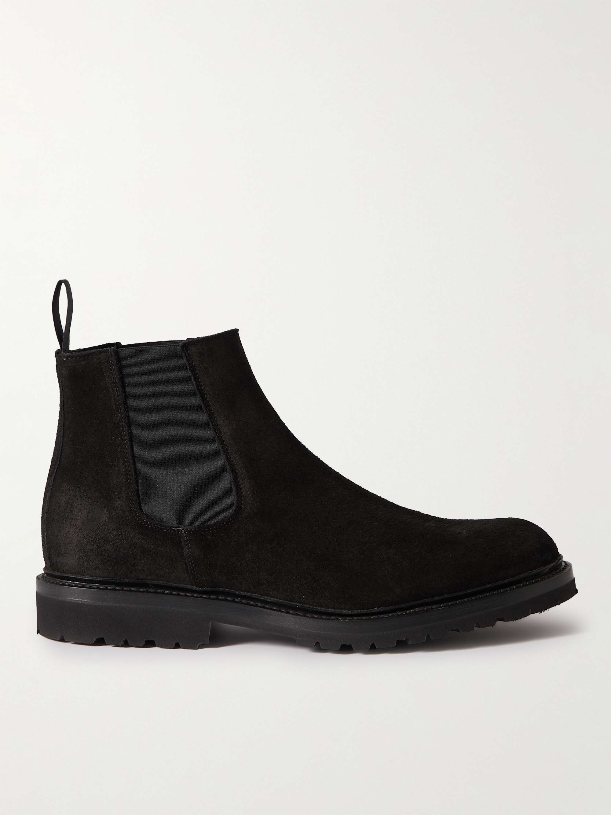GEORGE CLEVERLEY Jason Waxed-Suede Chelsea Boots for Men | MR PORTER