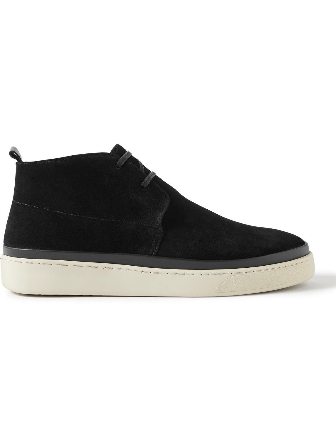 Mulo Suede Chukka Boots In Black