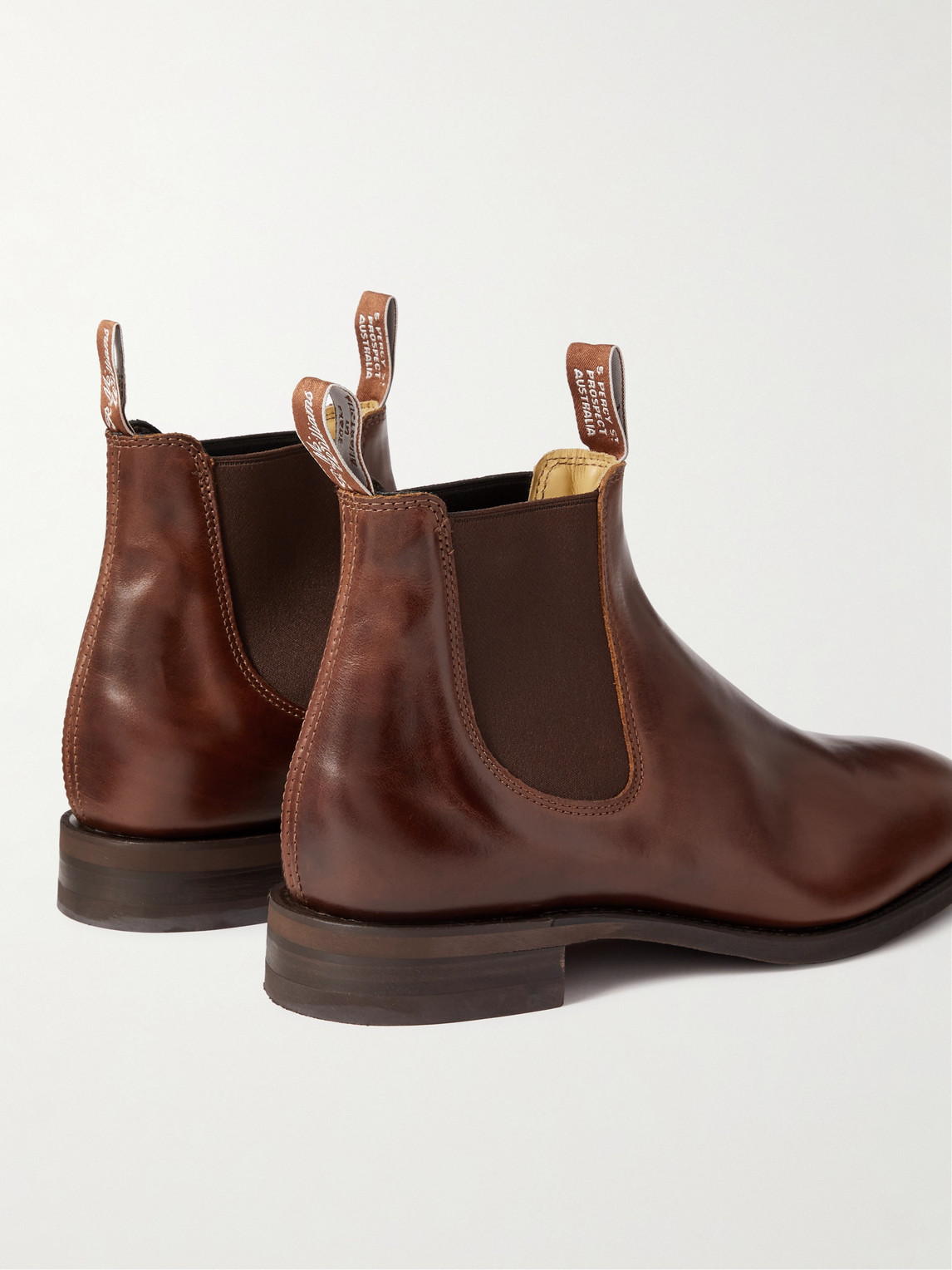 Shop R.m.williams Craftsman Leather Chelsea Boots In Brown
