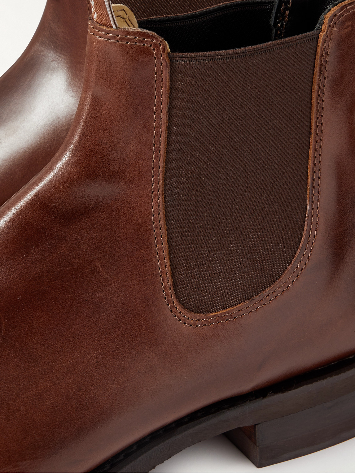 Shop R.m.williams Craftsman Leather Chelsea Boots In Brown