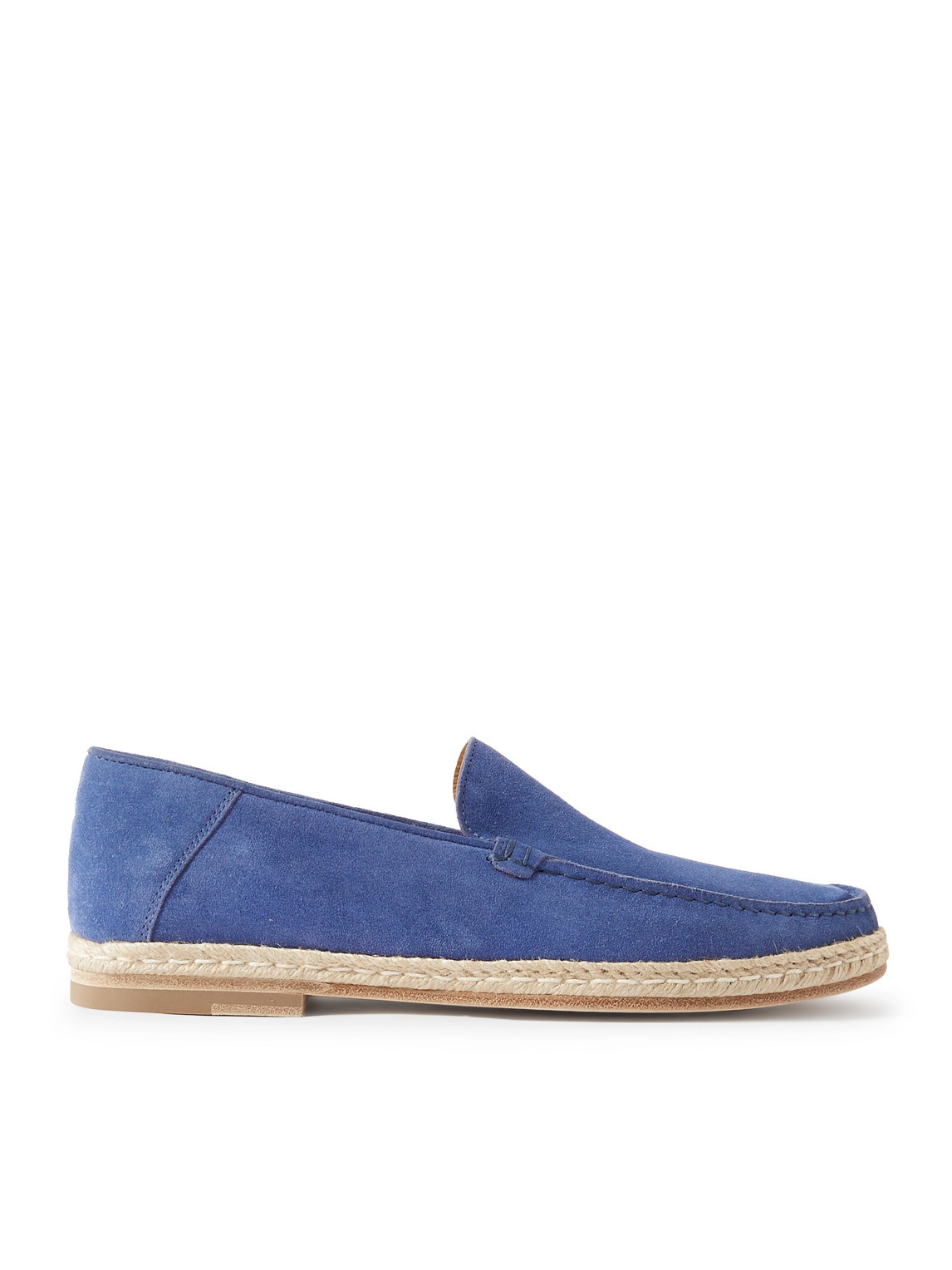 Jm Weston Suede Loafers In Blue