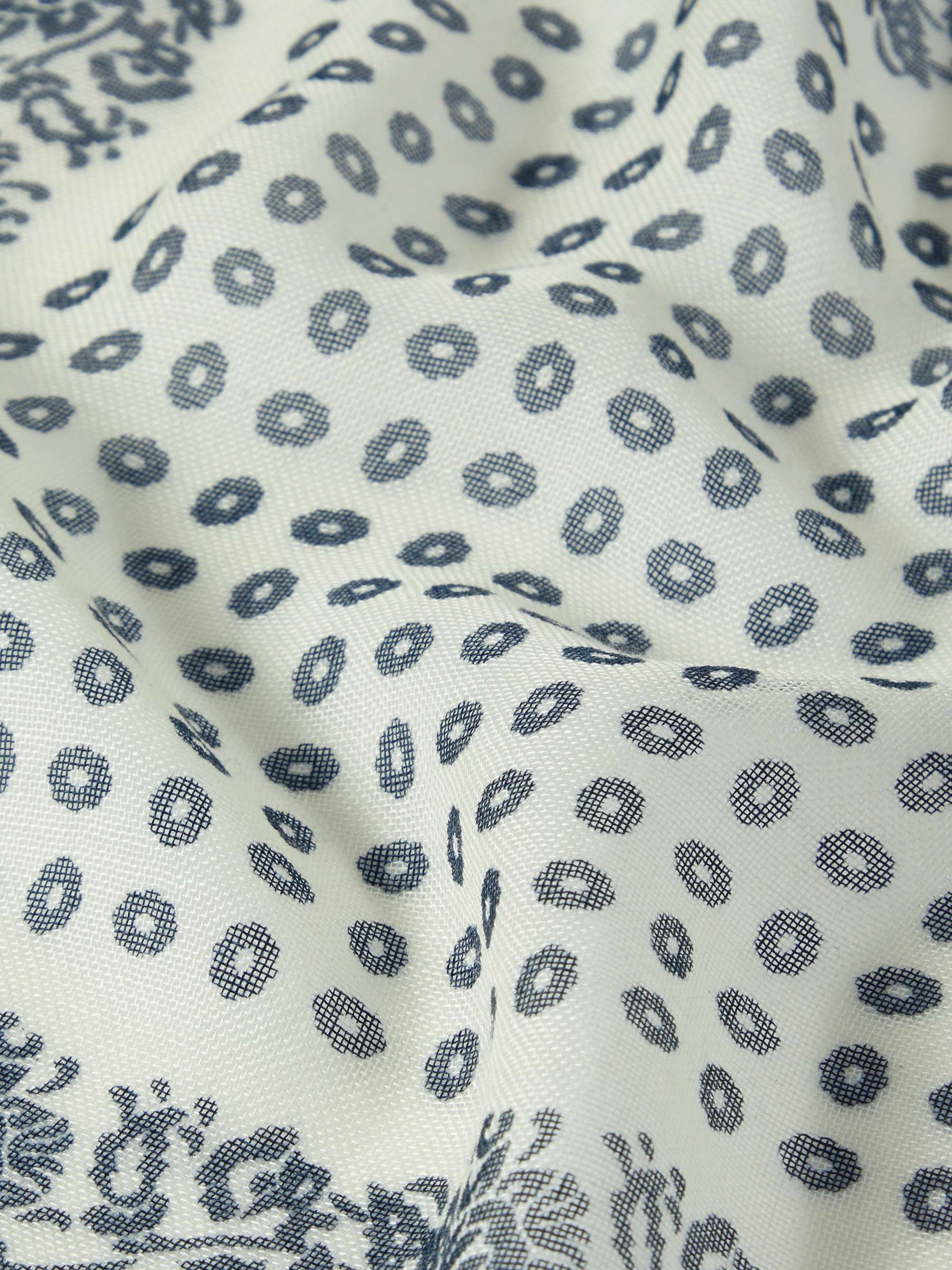 ANDERSON & SHEPPARD Printed Cashmere and Silk-Blend Pocket Square