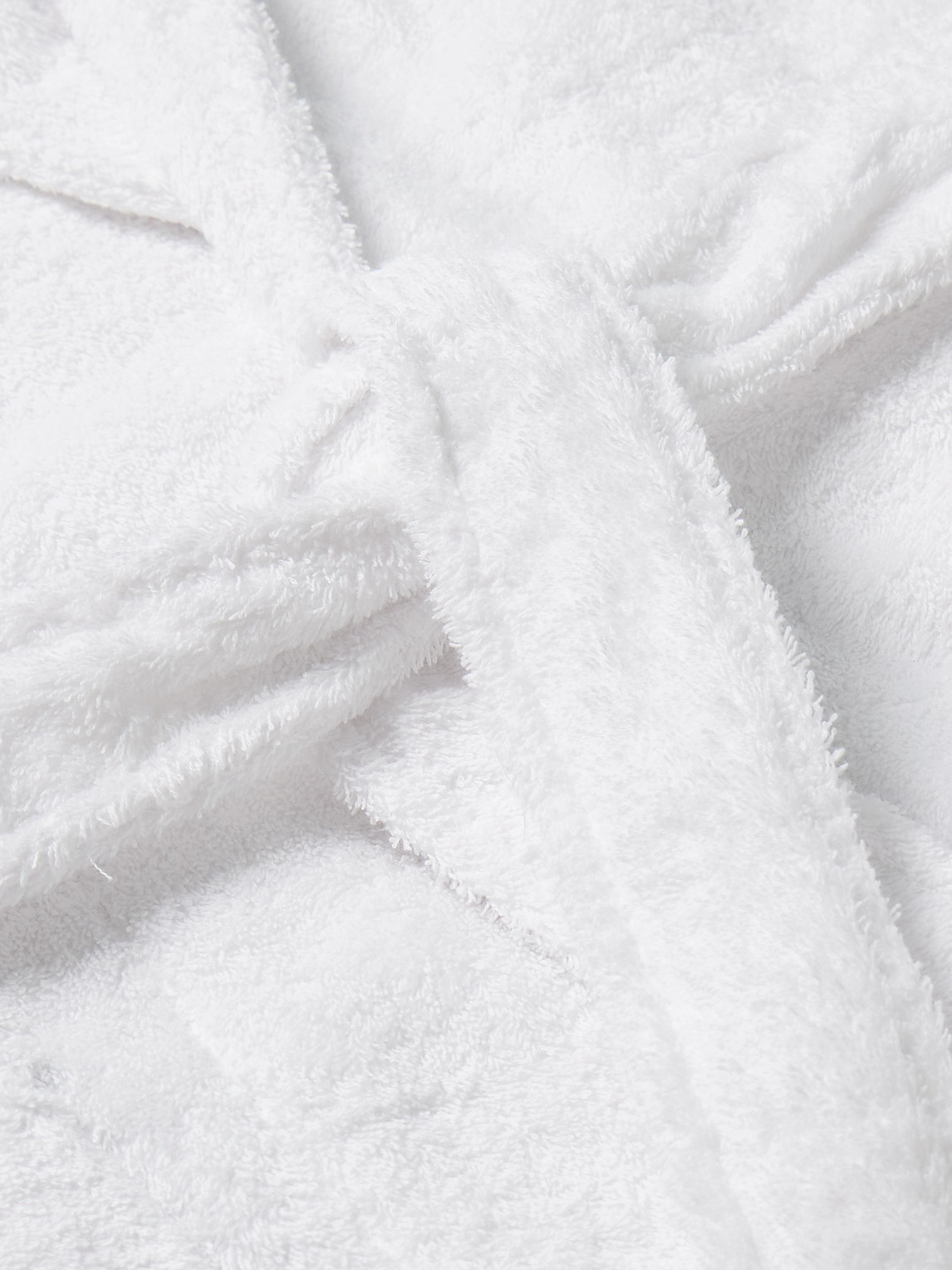 Shop Anderson & Sheppard Cotton-terry Robe In White