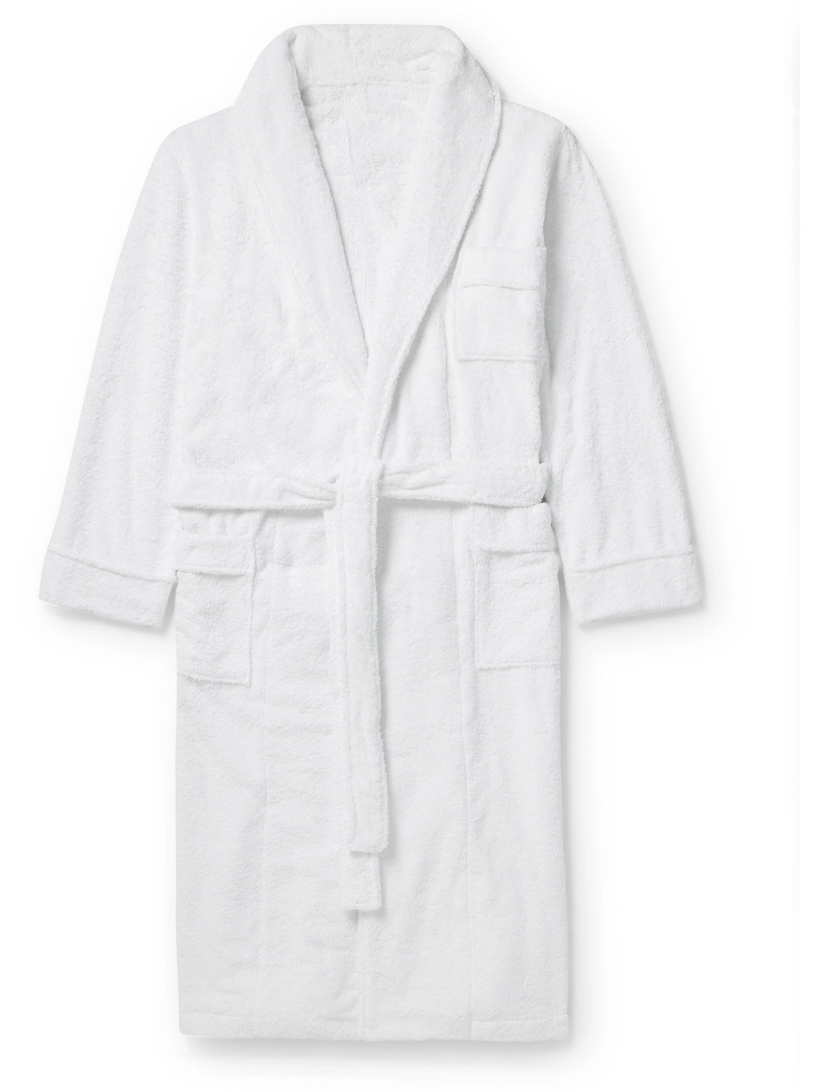 Anderson & Sheppard Cotton-terry Dressing Gown In White