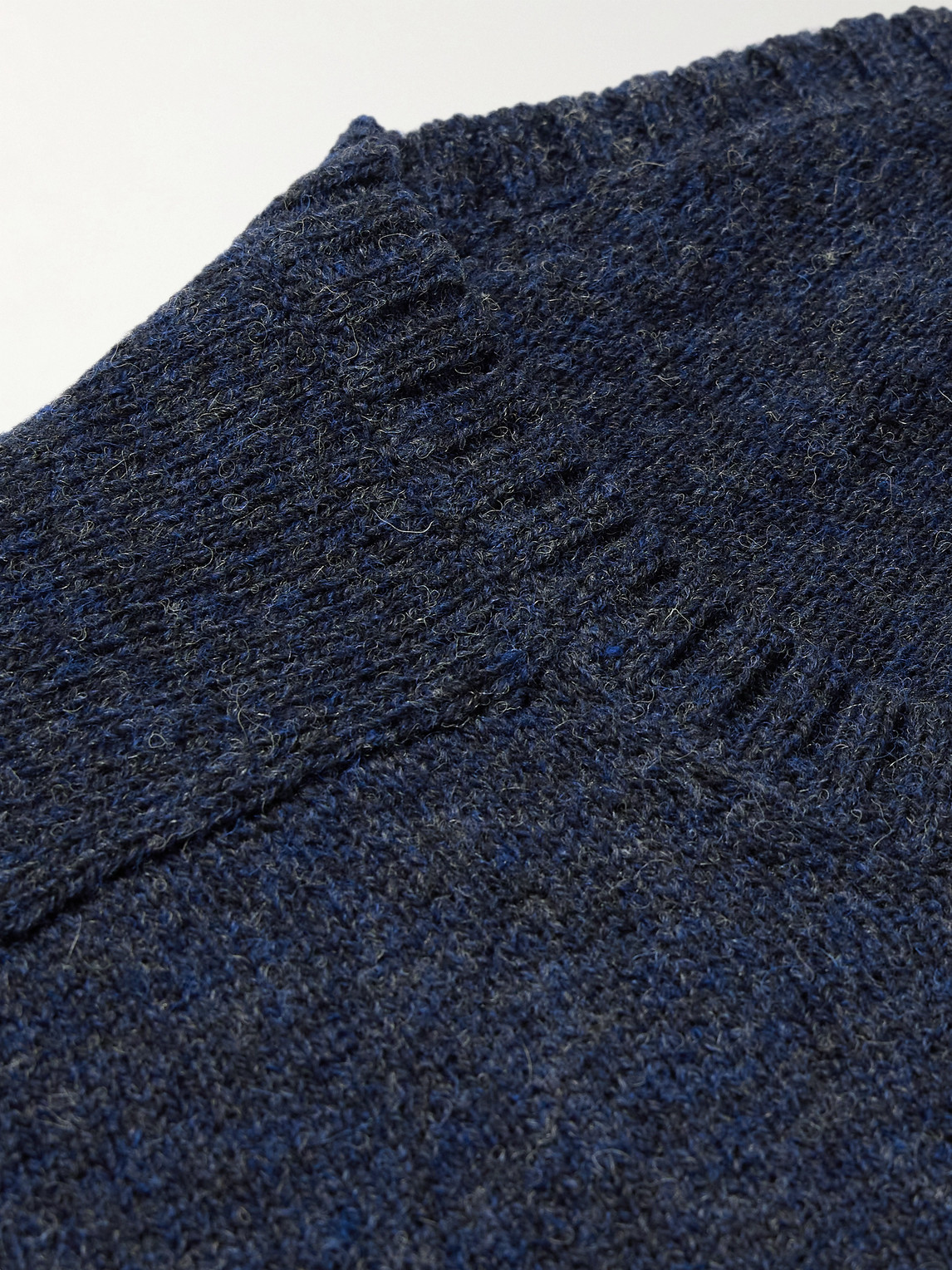 Shop Anderson & Sheppard Shetland Wool Sweater In Blue