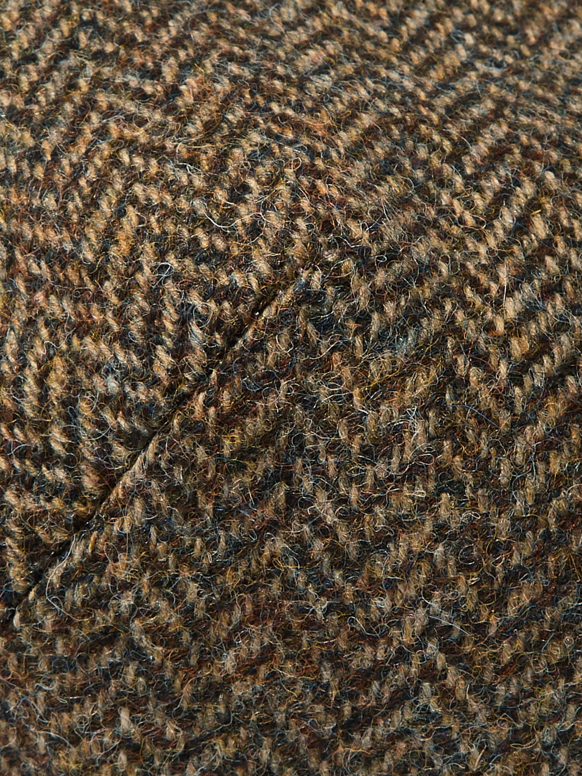 Shop Anderson & Sheppard Herringbone Wool-tweed Flat Cap In Brown