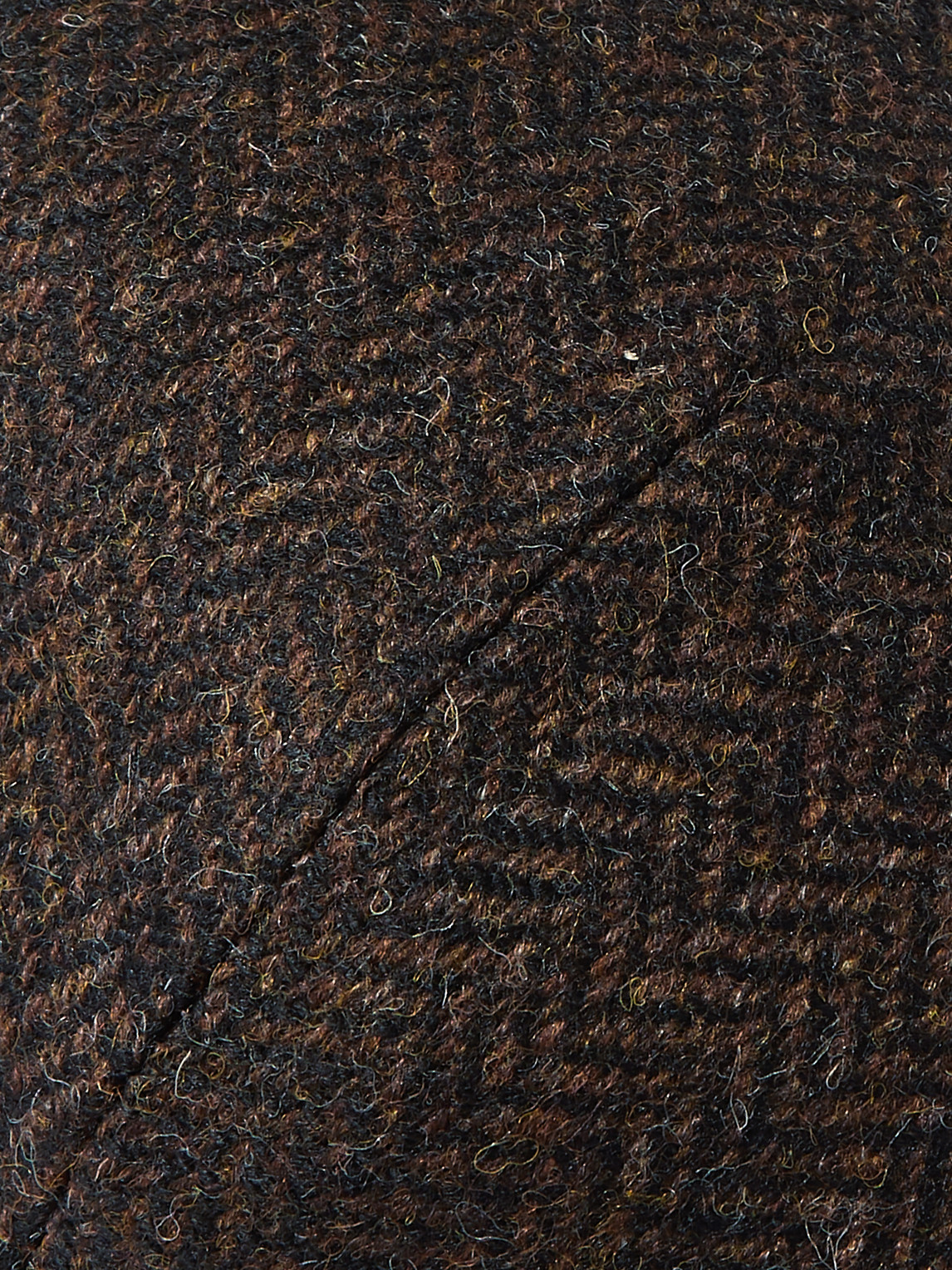 Shop Anderson & Sheppard Herringbone Wool-tweed Flat Cap In Brown