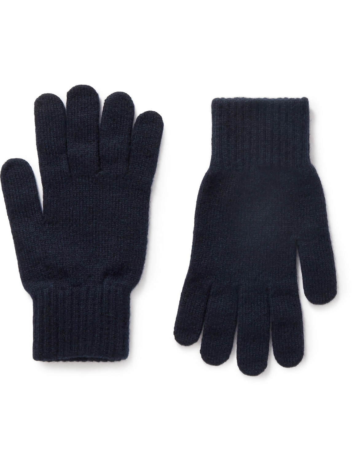 Anderson & Sheppard Cashmere Gloves In Blue