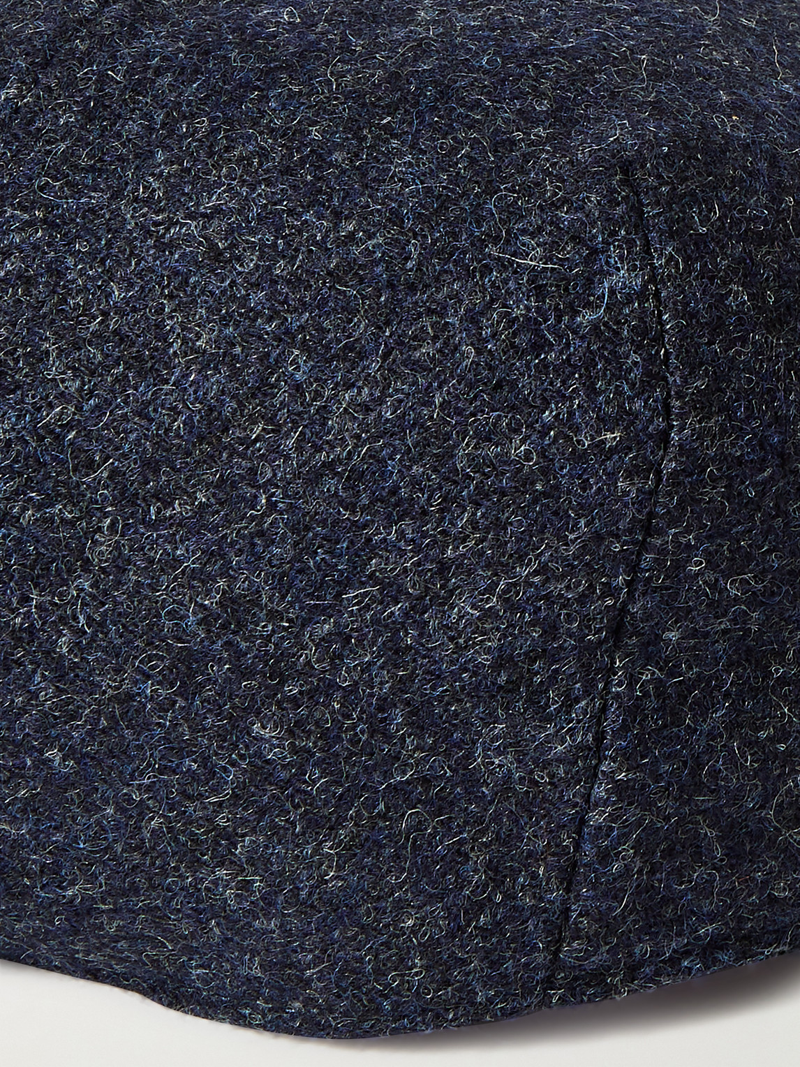 Shop Anderson & Sheppard Herringbone Wool-tweed Flat Cap In Blue