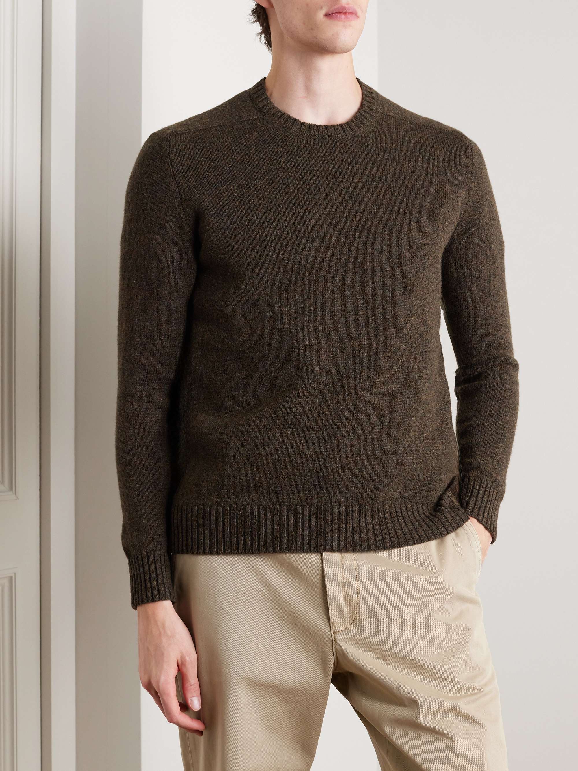 ANDERSON & SHEPPARD Shetland Wool Sweater for Men | MR PORTER