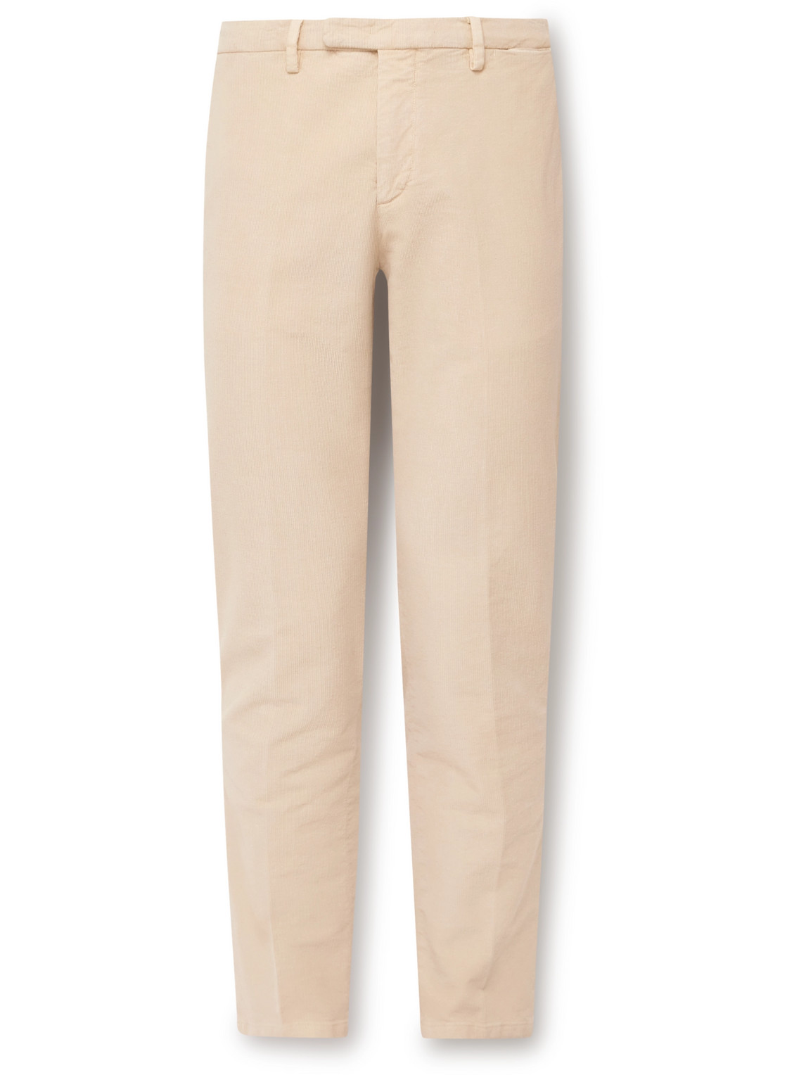 Boglioli Slim-fit Stretch-cotton And Modal-blend Corduroy Trousers In Neutrals