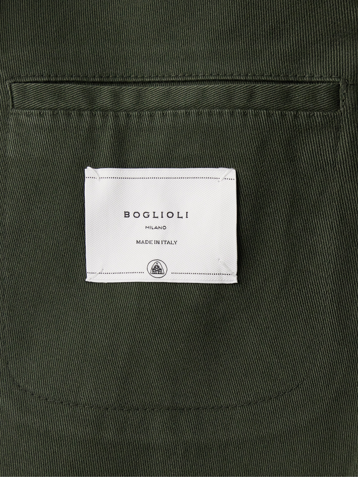 Boglioli Double-Breasted Garment-Dyed Stretch-Cotton Twill Suit