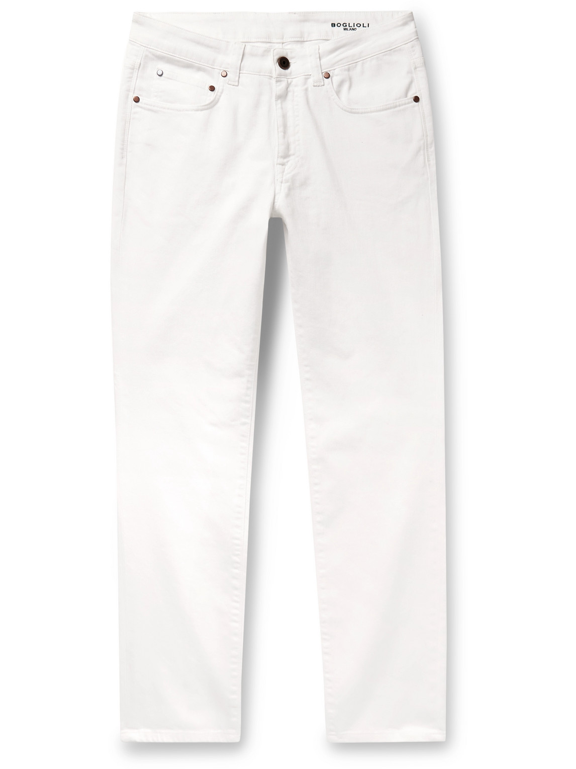 Boglioli Slim-fit Jeans In White