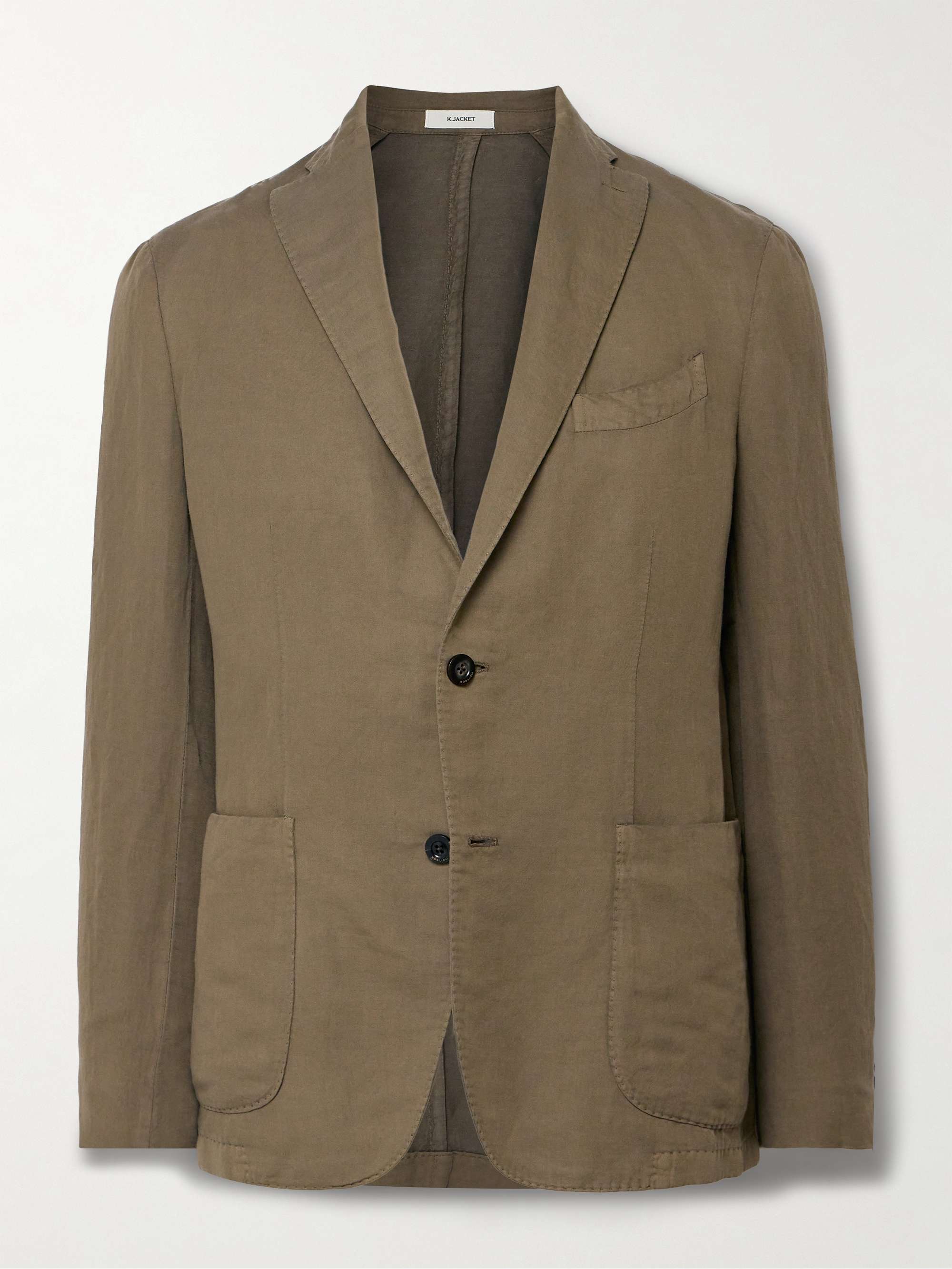 BOGLIOLI K-Jacket Unstructured Cotton and Linen-Blend Blazer for Men ...