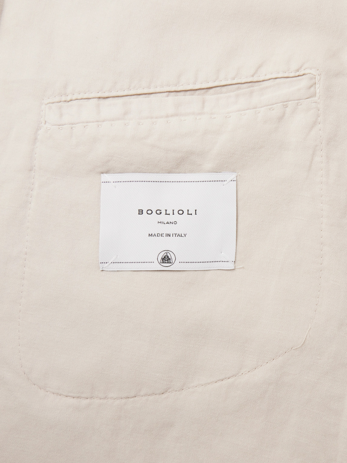 Shop Boglioli K-jacket Double-breasted Cotton And Linen-blend Twill Blazer In Neutrals