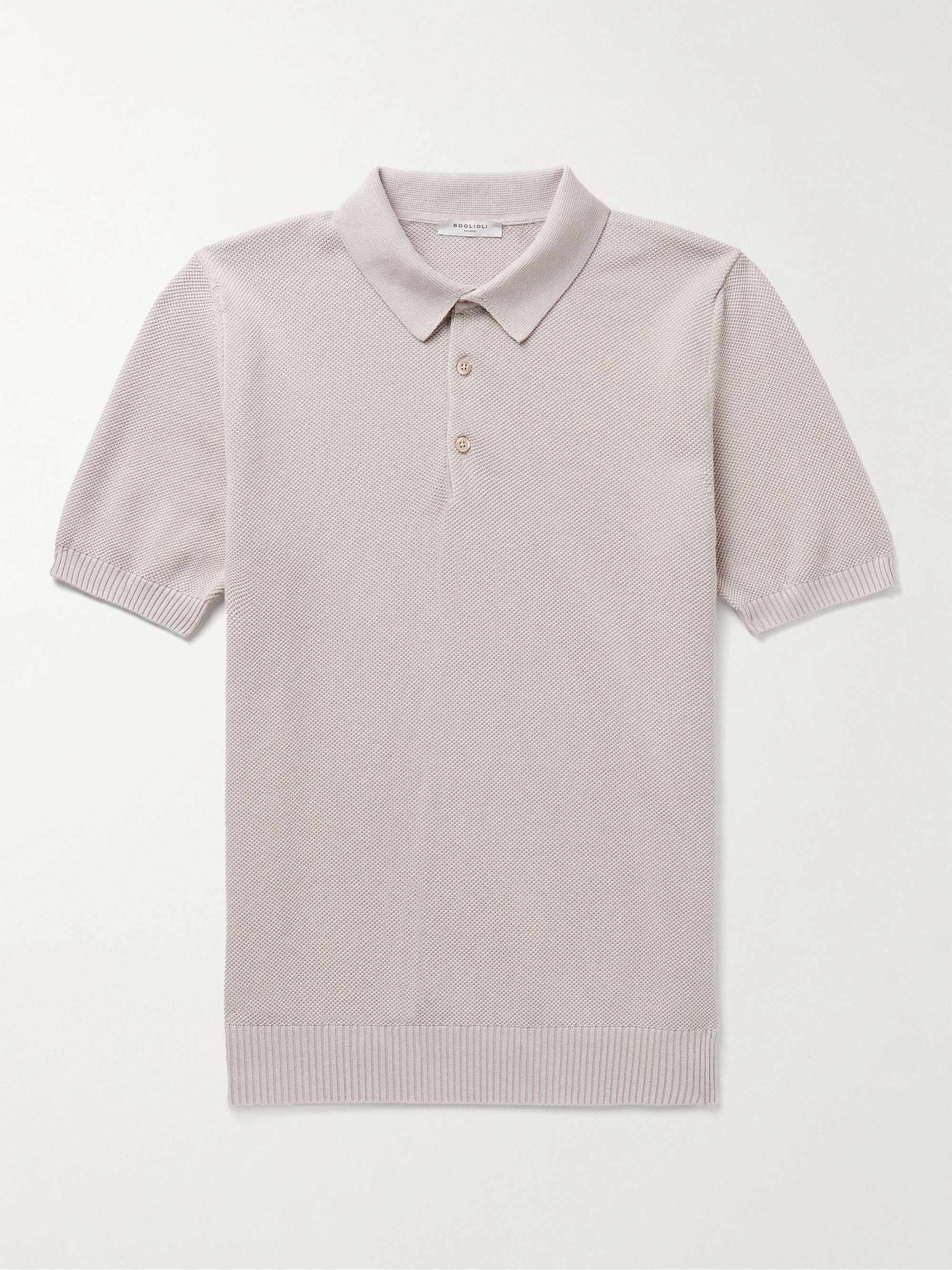 BOGLIOLI Cotton-Piqué Polo Shirt